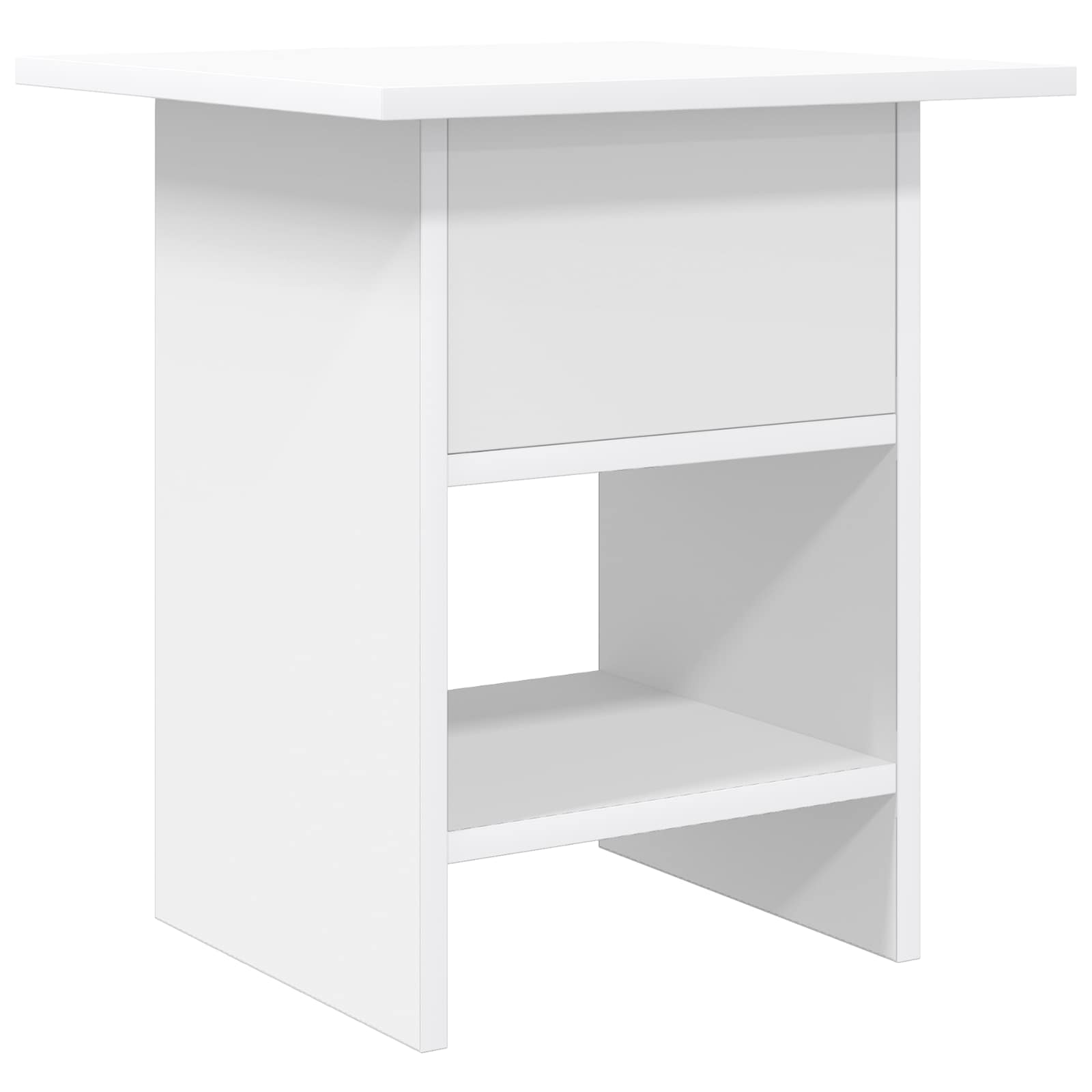 vidaXL Stolik nocny z szufladą 2 pcs Biały 41 x 40 x 45 cm