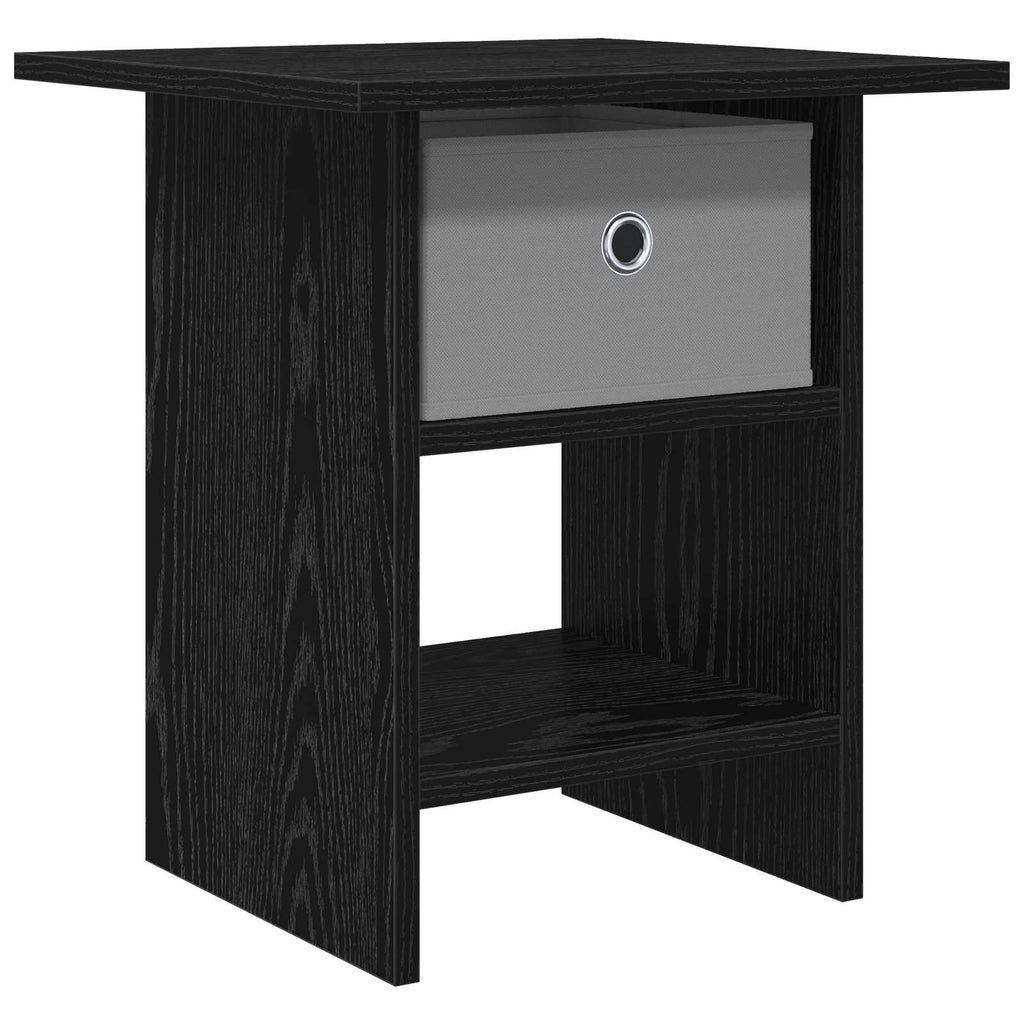 vidaXL Stolik nocny Czarny Dąb 41 x 40 x 45 cm Materiał drewnopochodny