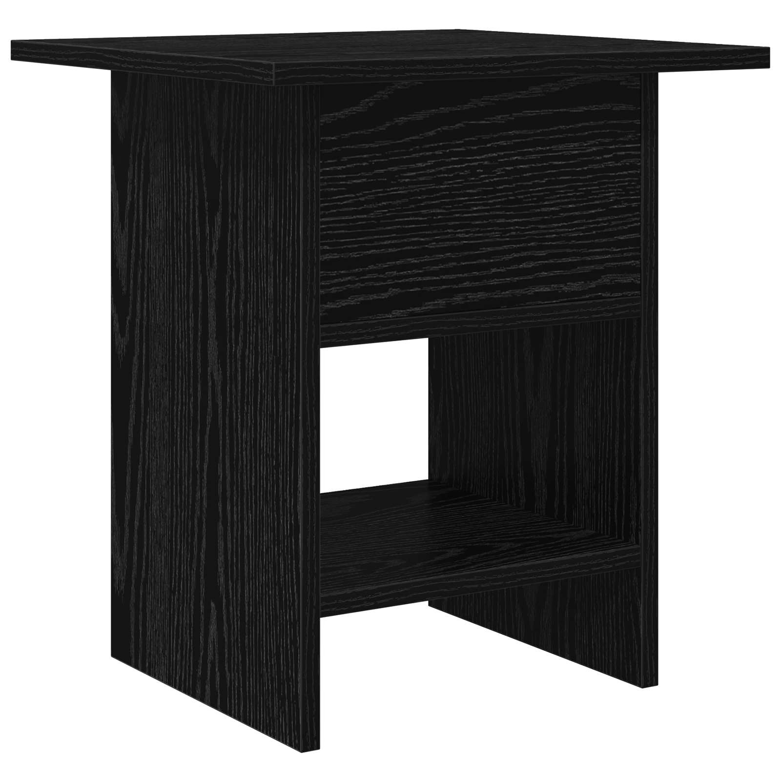 vidaXL Stolik nocny Czarny Dąb 41 x 40 x 45 cm Materiał drewnopochodny