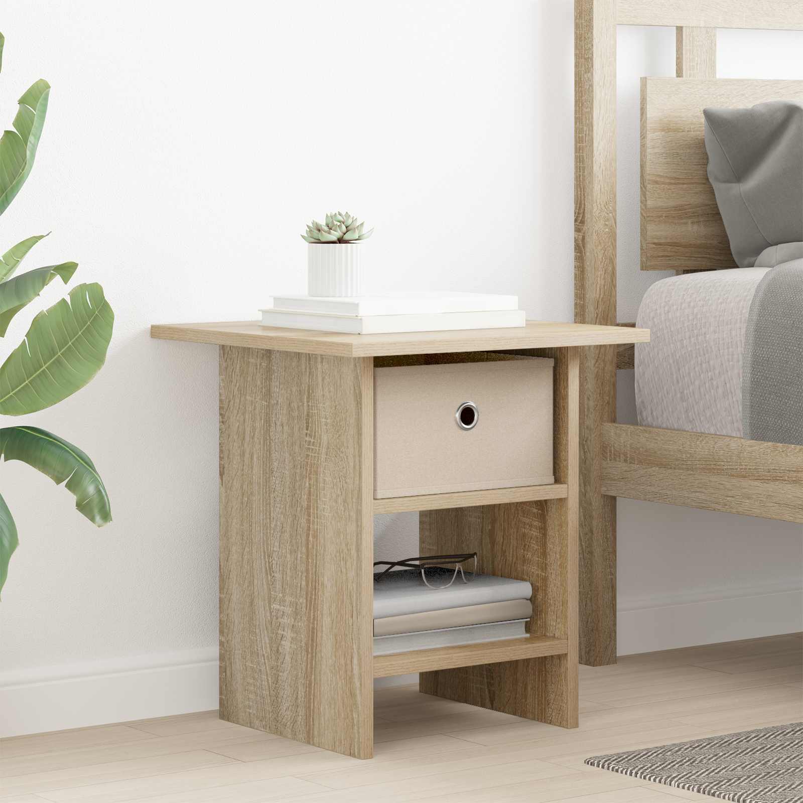 vidaXL Stolik nocny Dąb Sonoma 41 x 40 x 45 cm Materiał drewnopochodny