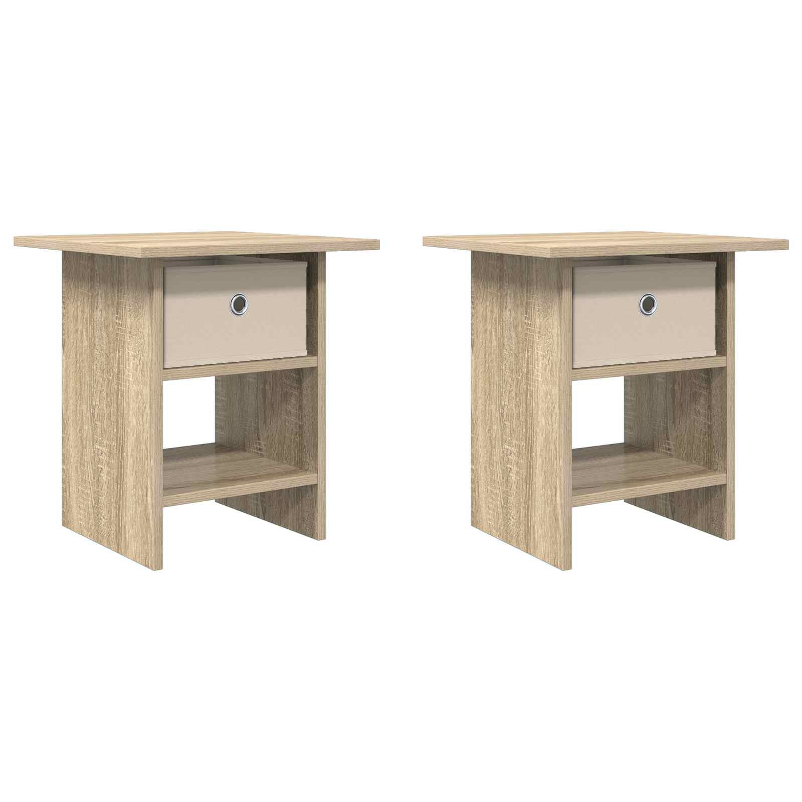 vidaXL Stolik nocny z szufladą 2 pcs Dąb Sonoma 41 x 40 x 45 cm