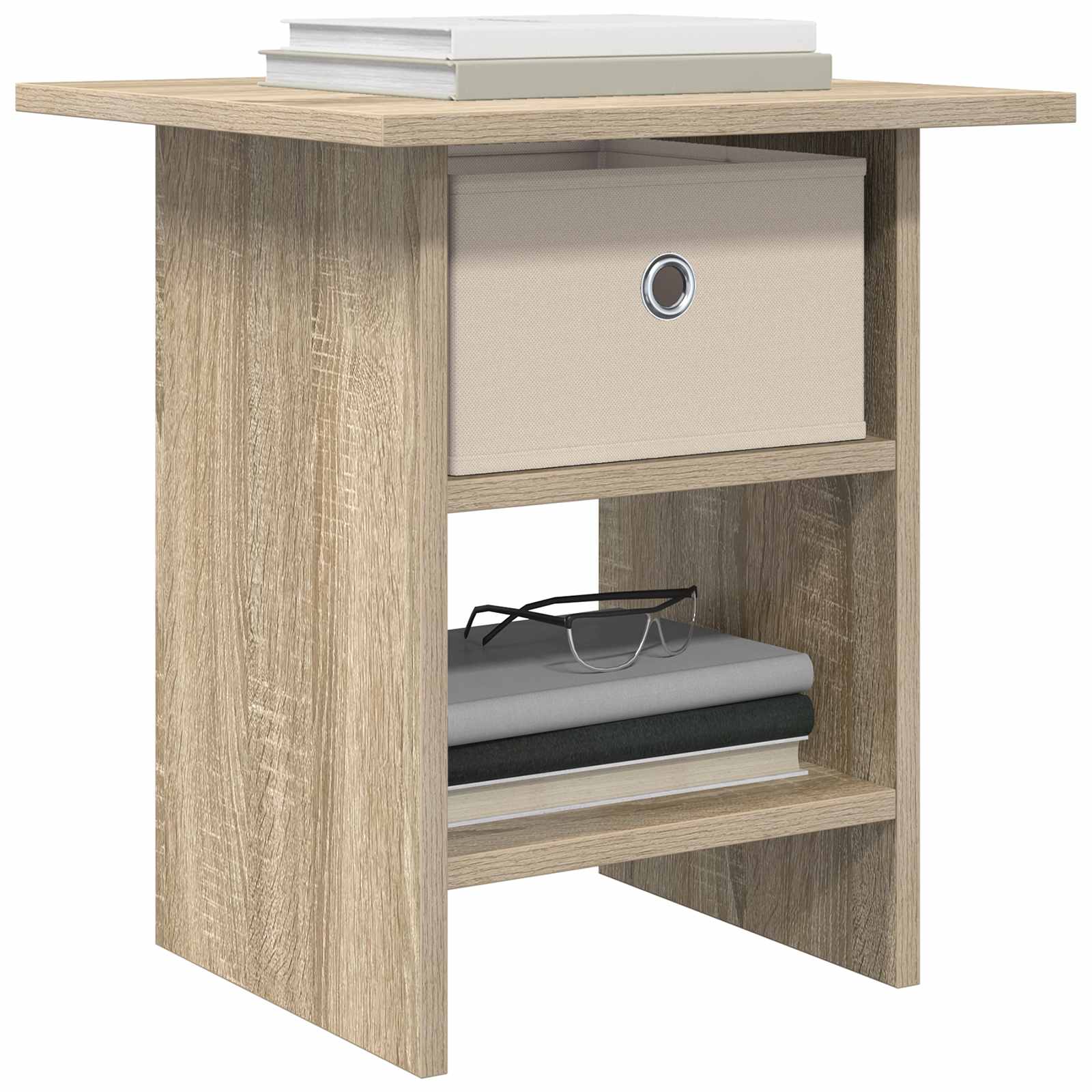 vidaXL Stolik nocny z szufladą 2 pcs Dąb Sonoma 41 x 40 x 45 cm