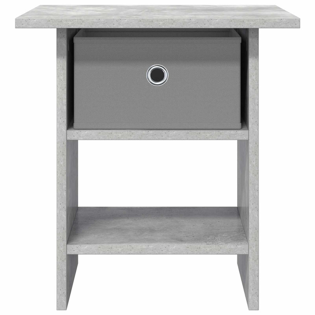 vidaXL Stolik nocny z szufladą 2 pcs Betonowy szary 41 x 40 x 45 cm