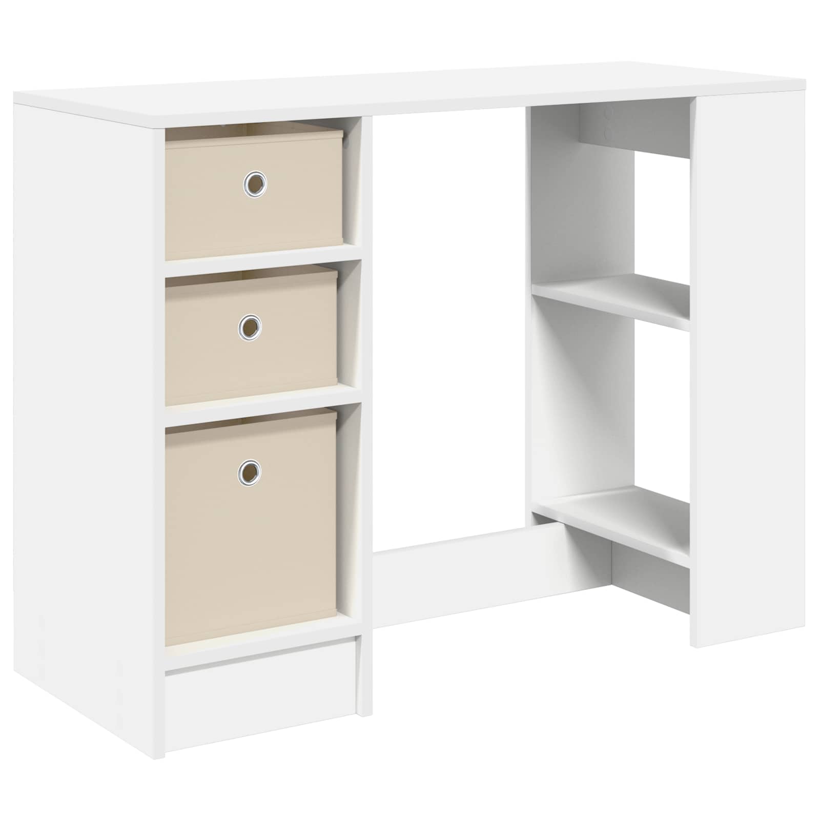 vidaXL Biurko z półką Biały 100 x 40 x 75 cm Materiał drewnopochodny