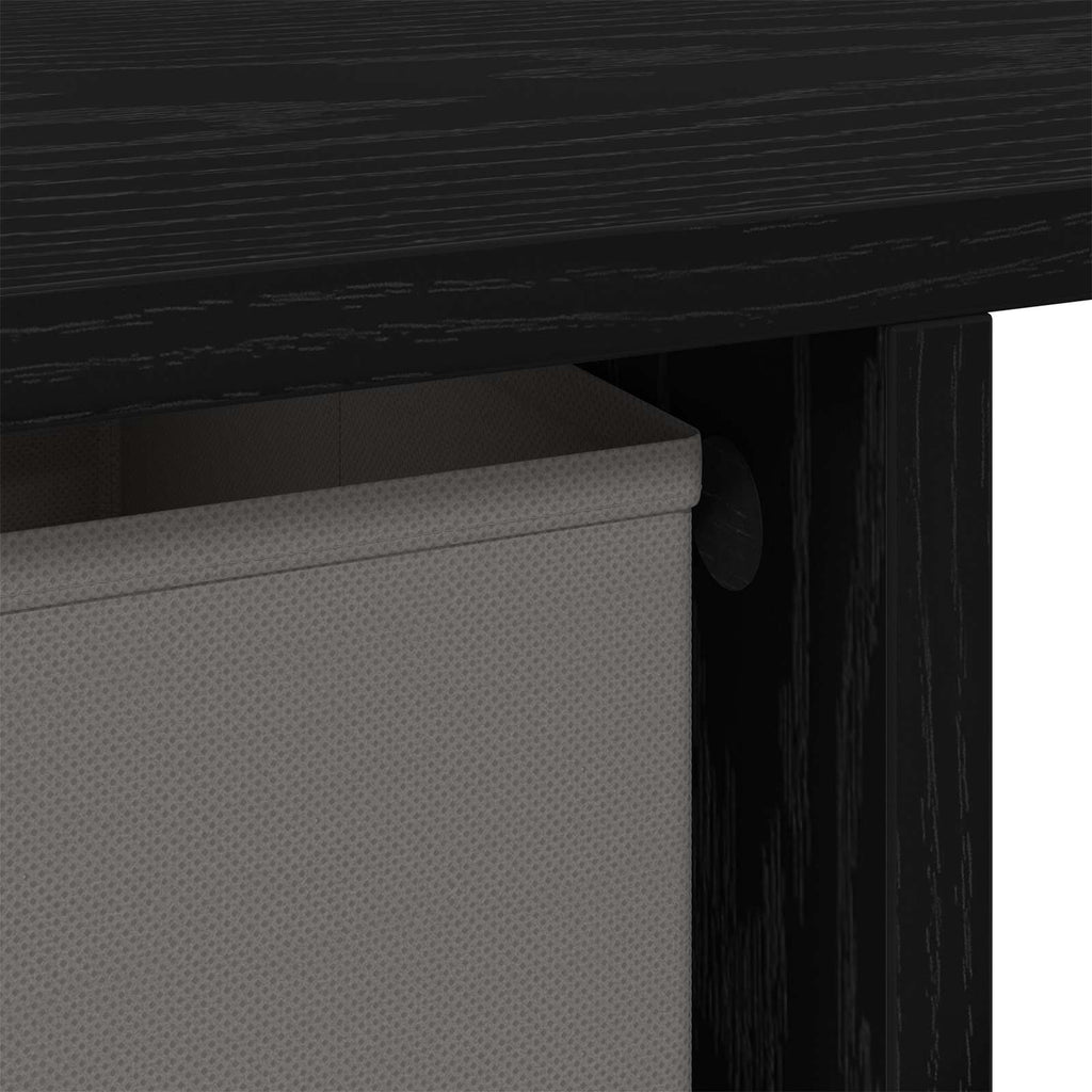 vidaXL Biurko Czarny Dąb 100 x 40 x 75 cm Materiał drewnopochodny