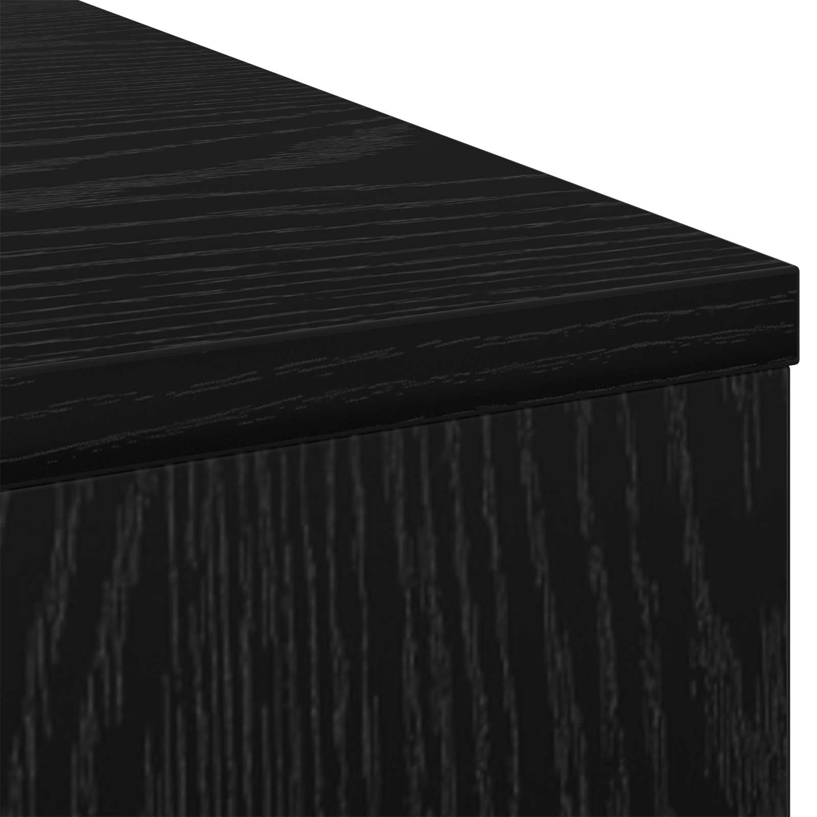 vidaXL Biurko Czarny Dąb 100 x 40 x 75 cm Materiał drewnopochodny