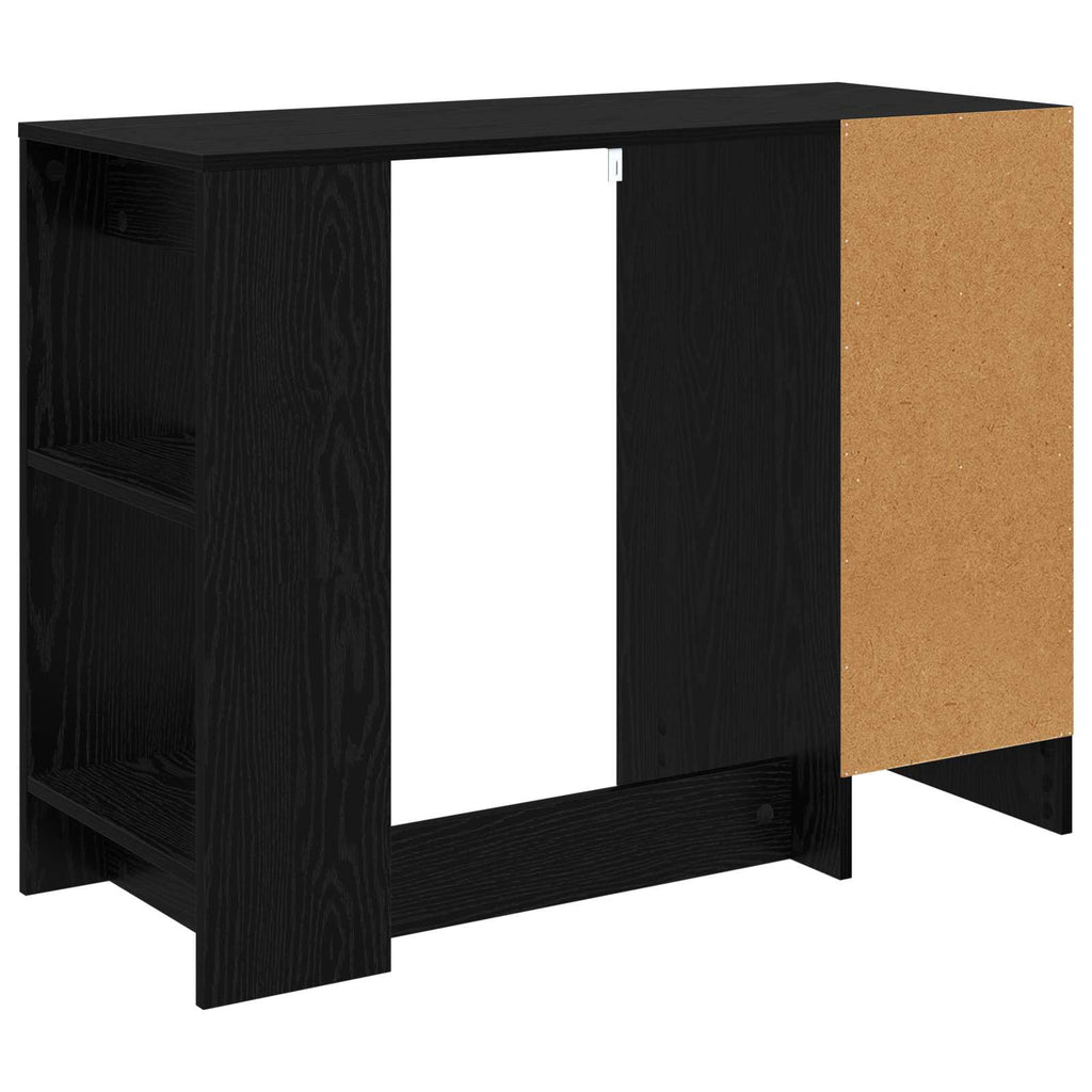 vidaXL Biurko Czarny Dąb 100 x 40 x 75 cm Materiał drewnopochodny