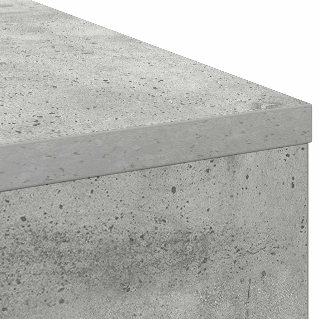 vidaXL Biurko Betonowy szary 100 x 40 x 75 cm Materiał drewnopochodny