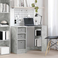vidaXL Biurko Betonowy szary 100 x 40 x 75 cm Materiał drewnopochodny