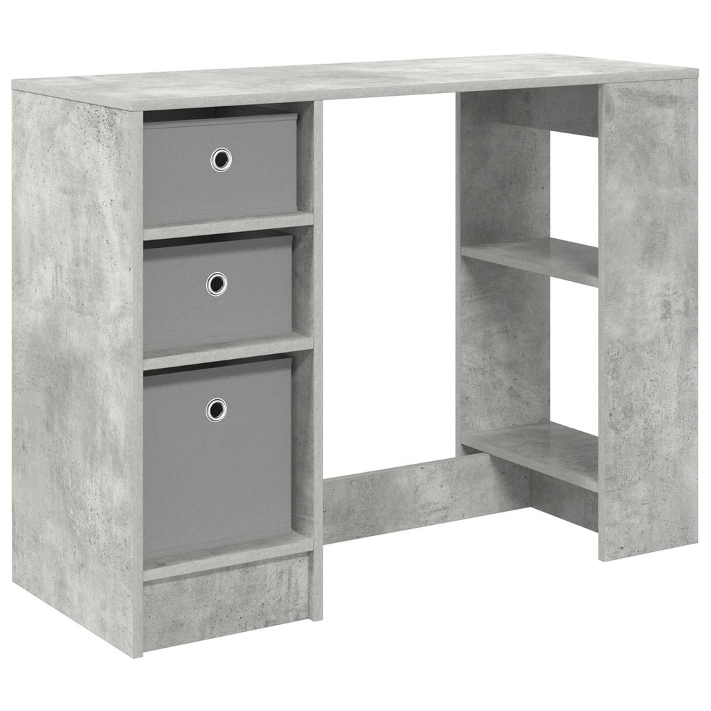 vidaXL Biurko Betonowy szary 100 x 40 x 75 cm Materiał drewnopochodny