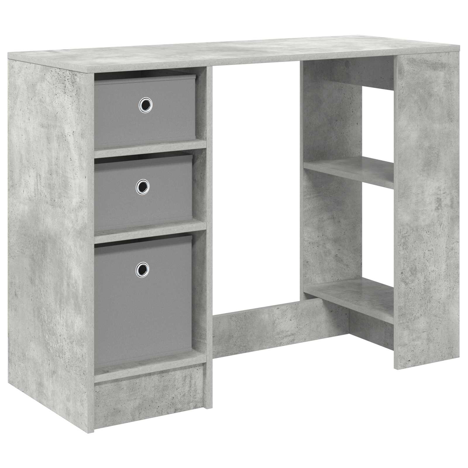 vidaXL Biurko Betonowy szary 100 x 40 x 75 cm Materiał drewnopochodny