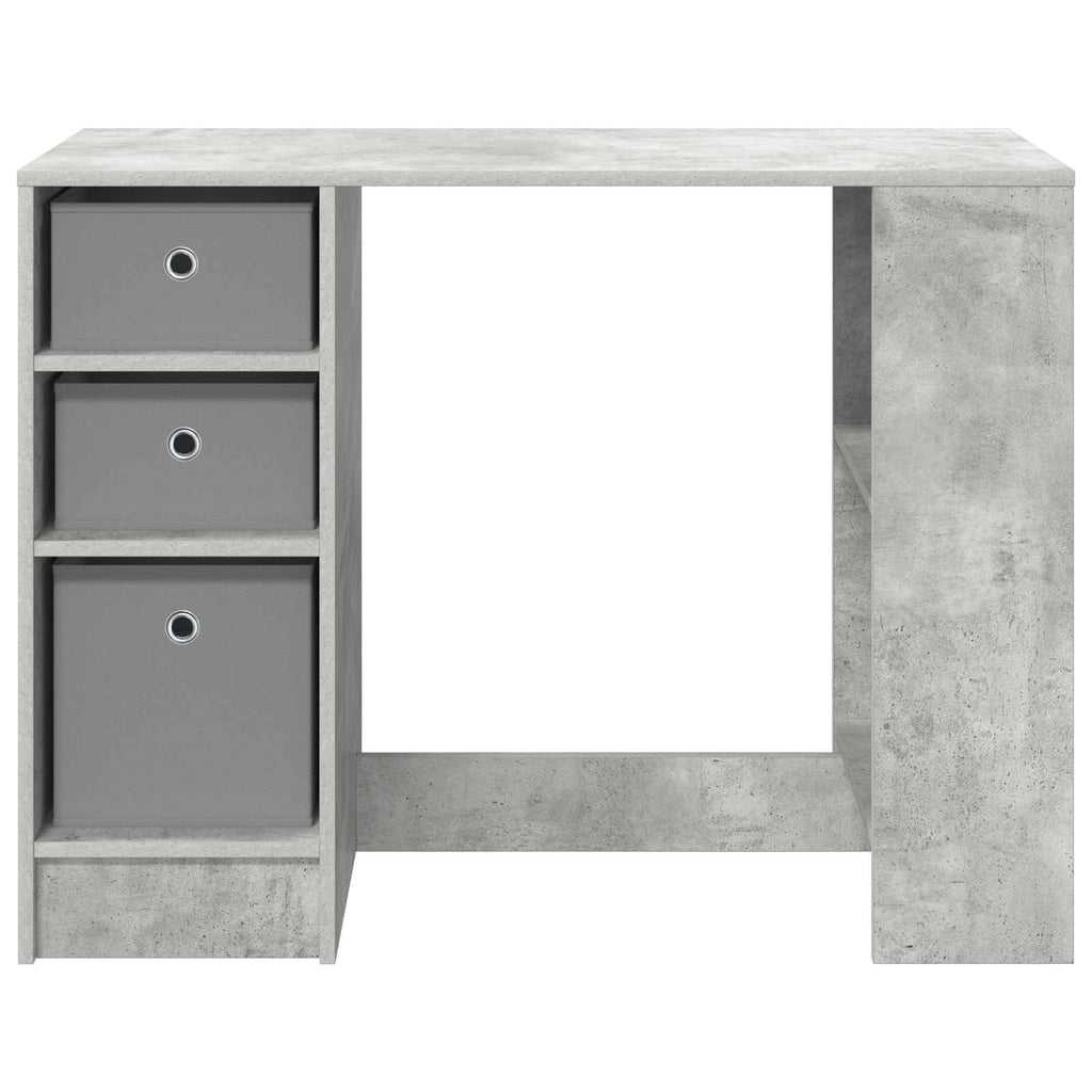 vidaXL Biurko Betonowy szary 100 x 40 x 75 cm Materiał drewnopochodny