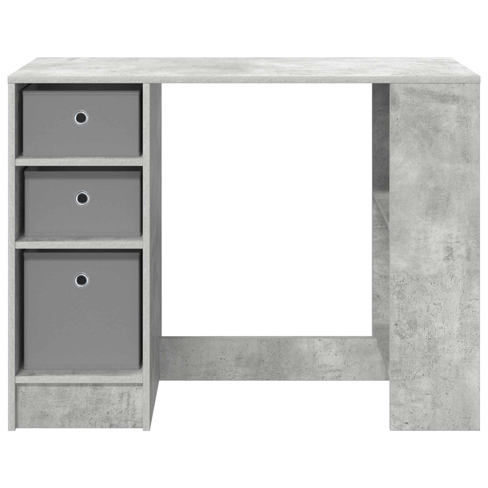 vidaXL Biurko Betonowy szary 100 x 40 x 75 cm Materiał drewnopochodny