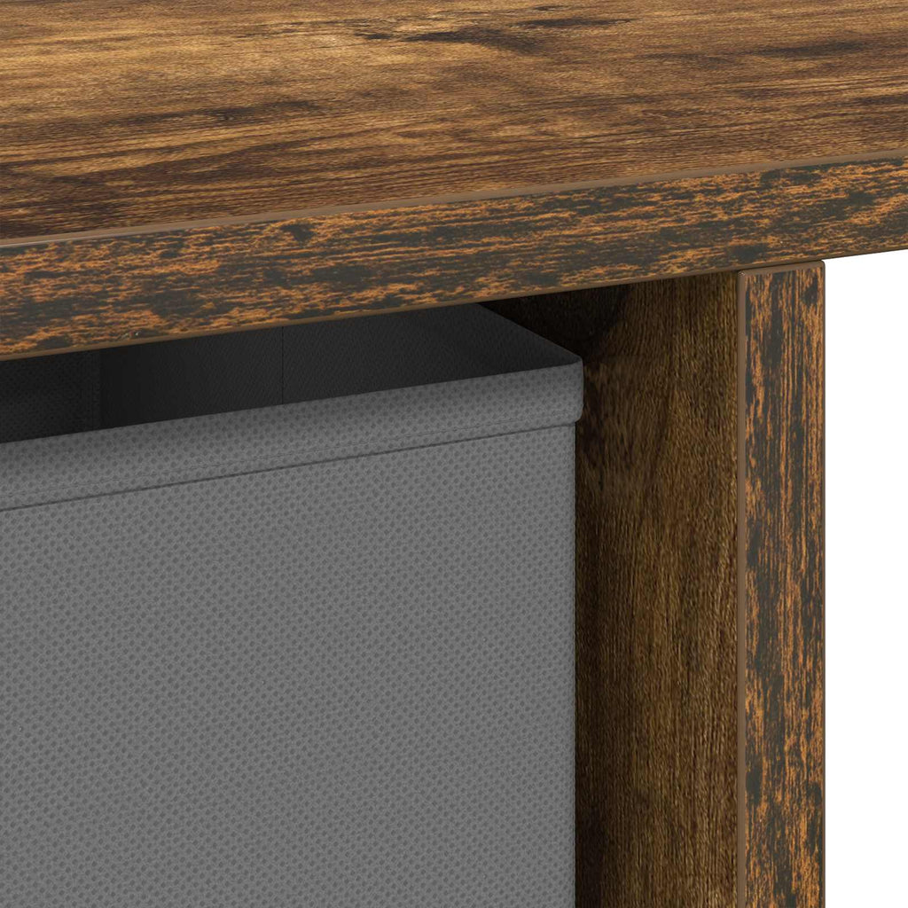 vidaXL Biurko Dąb wędzony 100 x 40 x 75 cm Materiał drewnopochodny