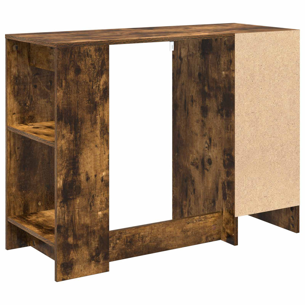 vidaXL Biurko Dąb wędzony 100 x 40 x 75 cm Materiał drewnopochodny
