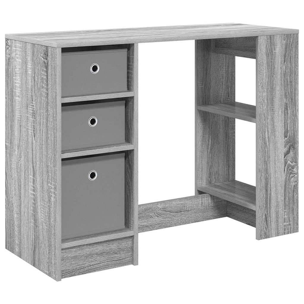 vidaXL Biurko Szary Sonoma 100 x 40 x 75 cm Materiał drewnopochodny