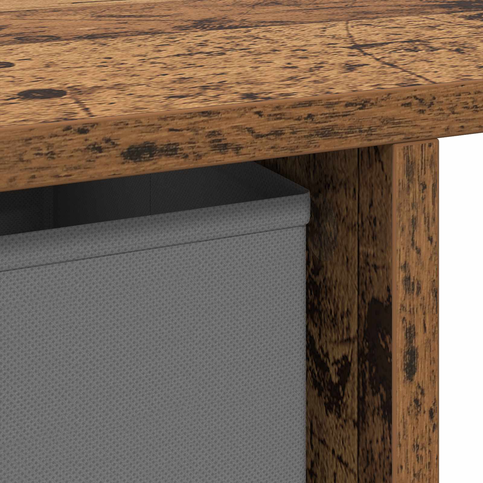 vidaXL Biurko Stare drewno 100 x 40 x 75 cm Materiał drewnopochodny