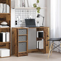 vidaXL Biurko Stare drewno 100 x 40 x 75 cm Materiał drewnopochodny