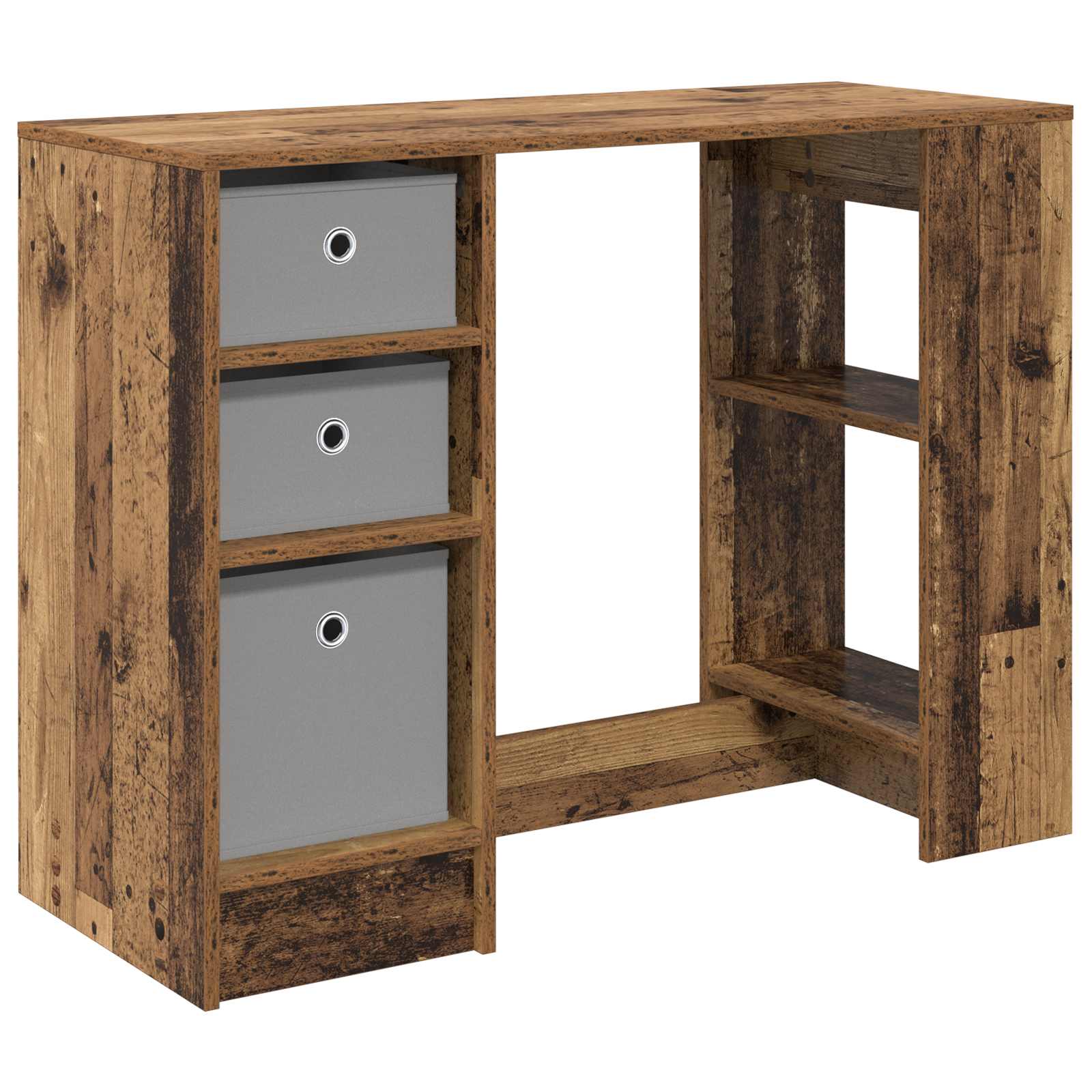 vidaXL Biurko Stare drewno 100 x 40 x 75 cm Materiał drewnopochodny