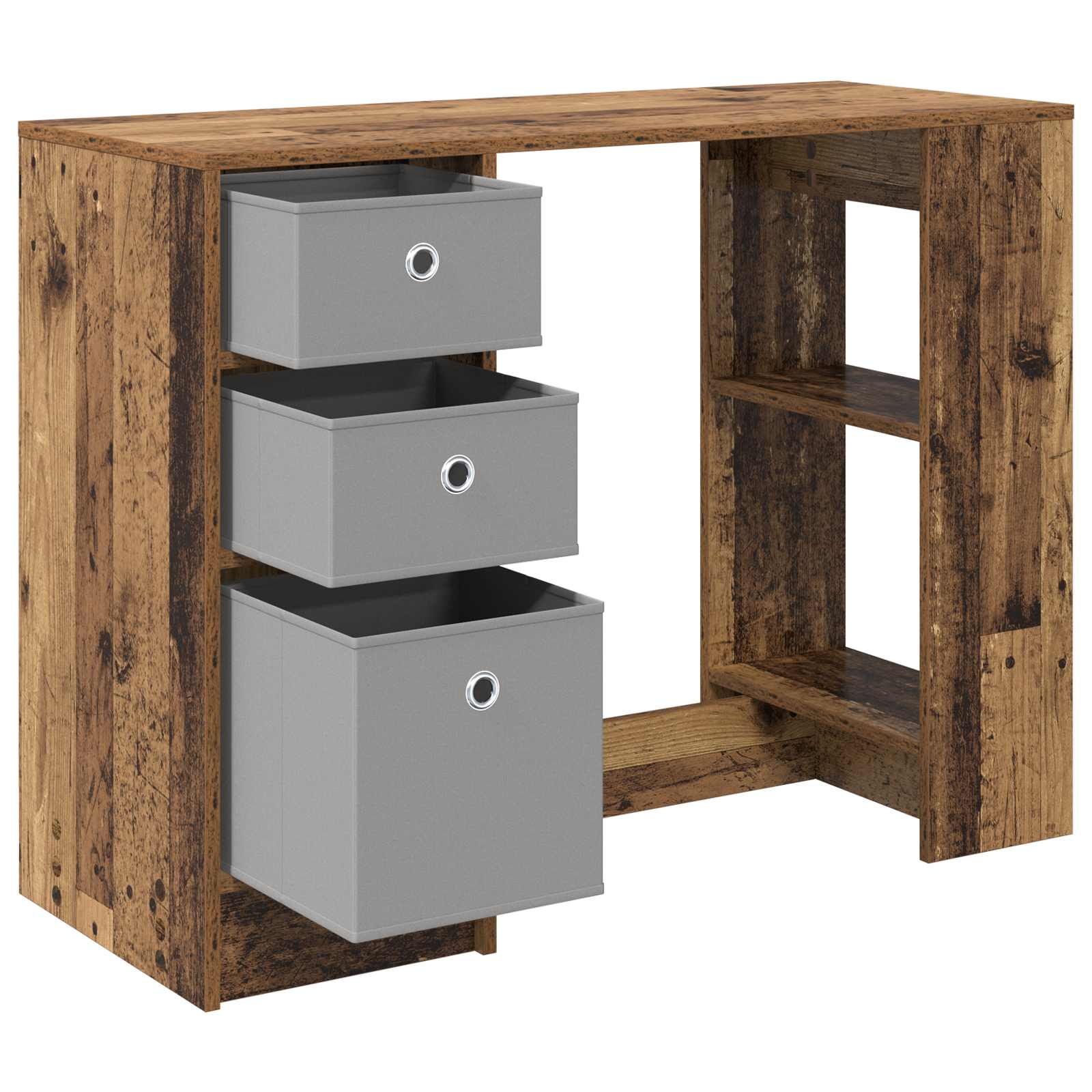 vidaXL Biurko Stare drewno 100 x 40 x 75 cm Materiał drewnopochodny