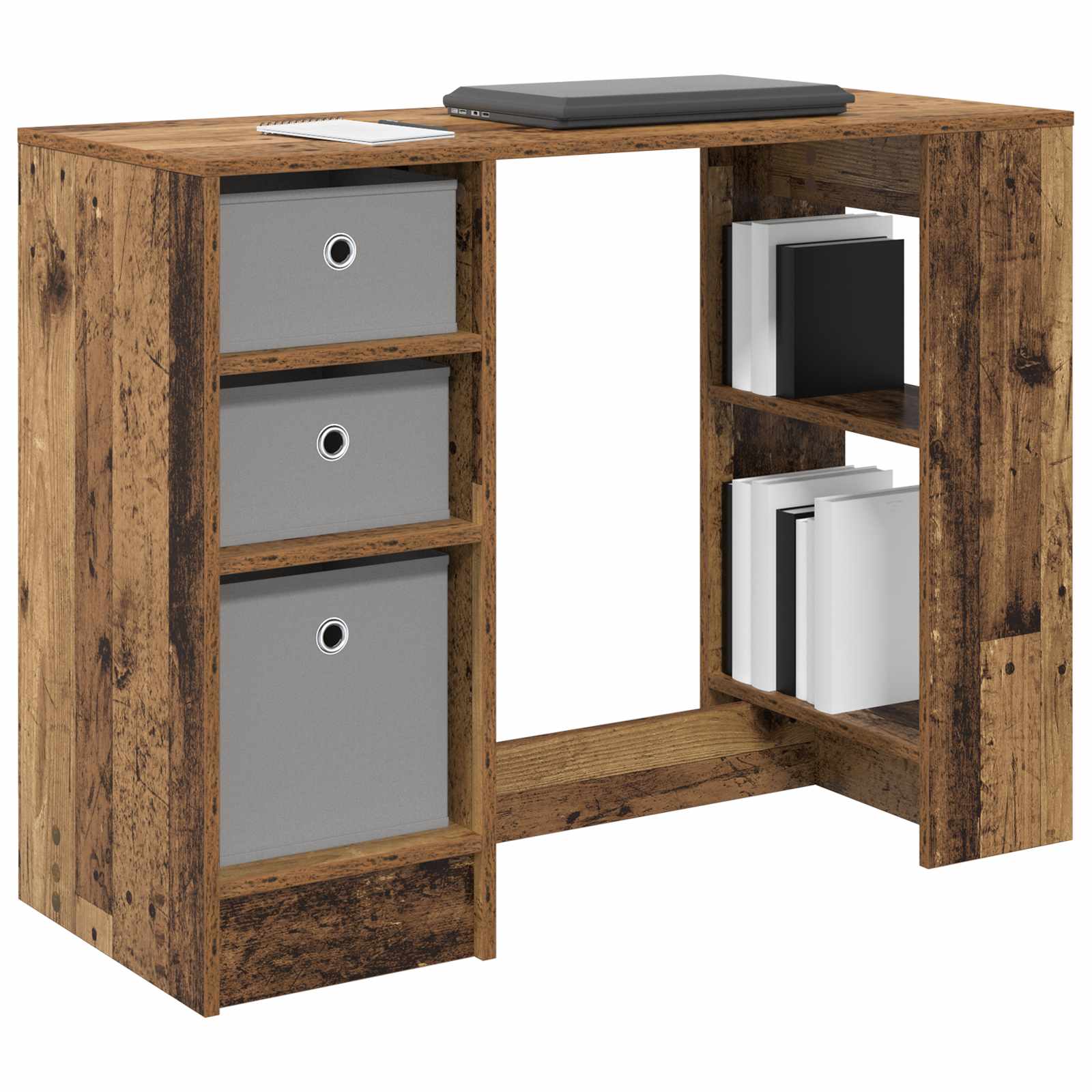 vidaXL Biurko Stare drewno 100 x 40 x 75 cm Materiał drewnopochodny