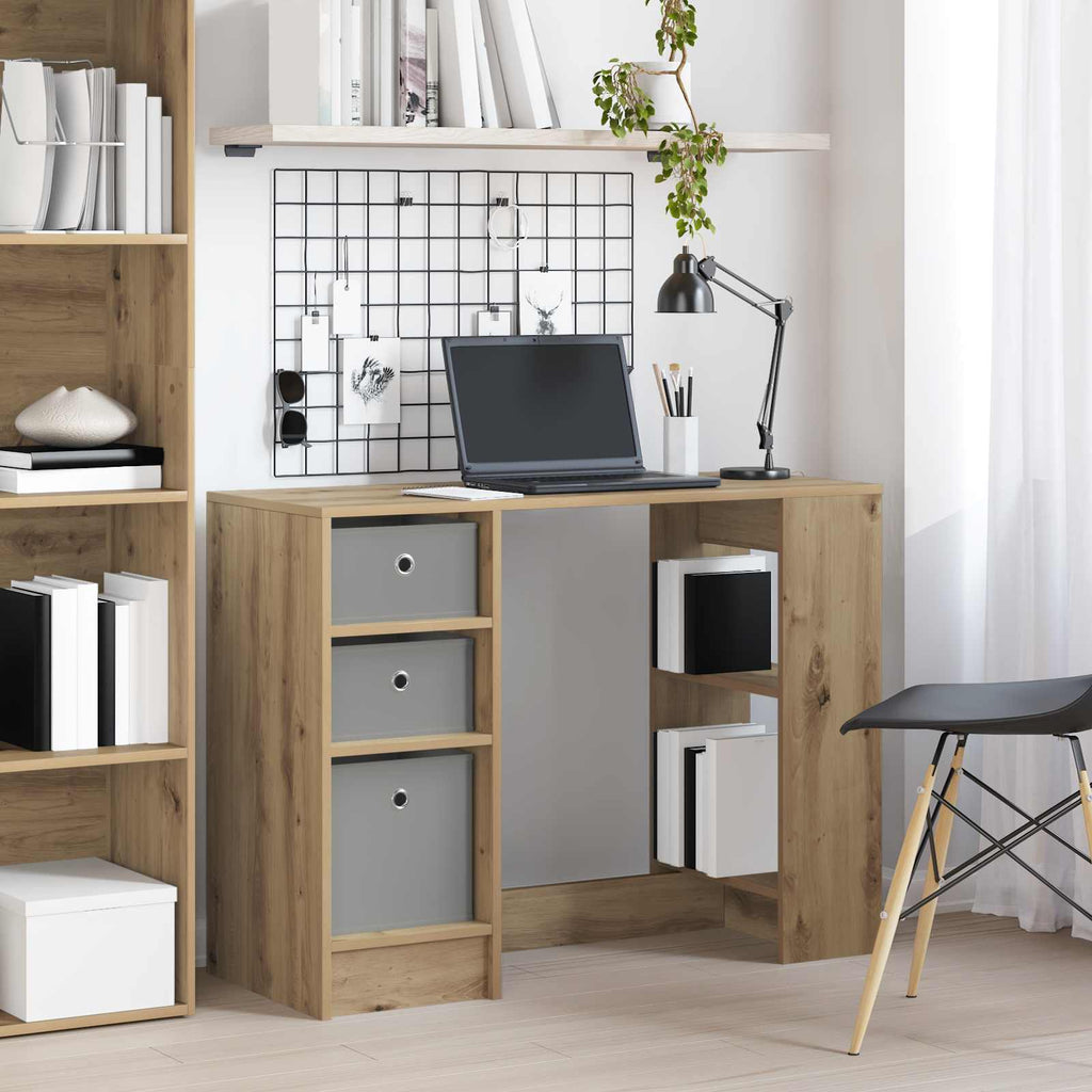 vidaXL Biurko Dąb rzemieślniczy Materiał drewnopochodny