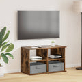 vidaXL Stojak na telewizor z szufladą Dąb wędzony 79 x 40 x 48 cm
