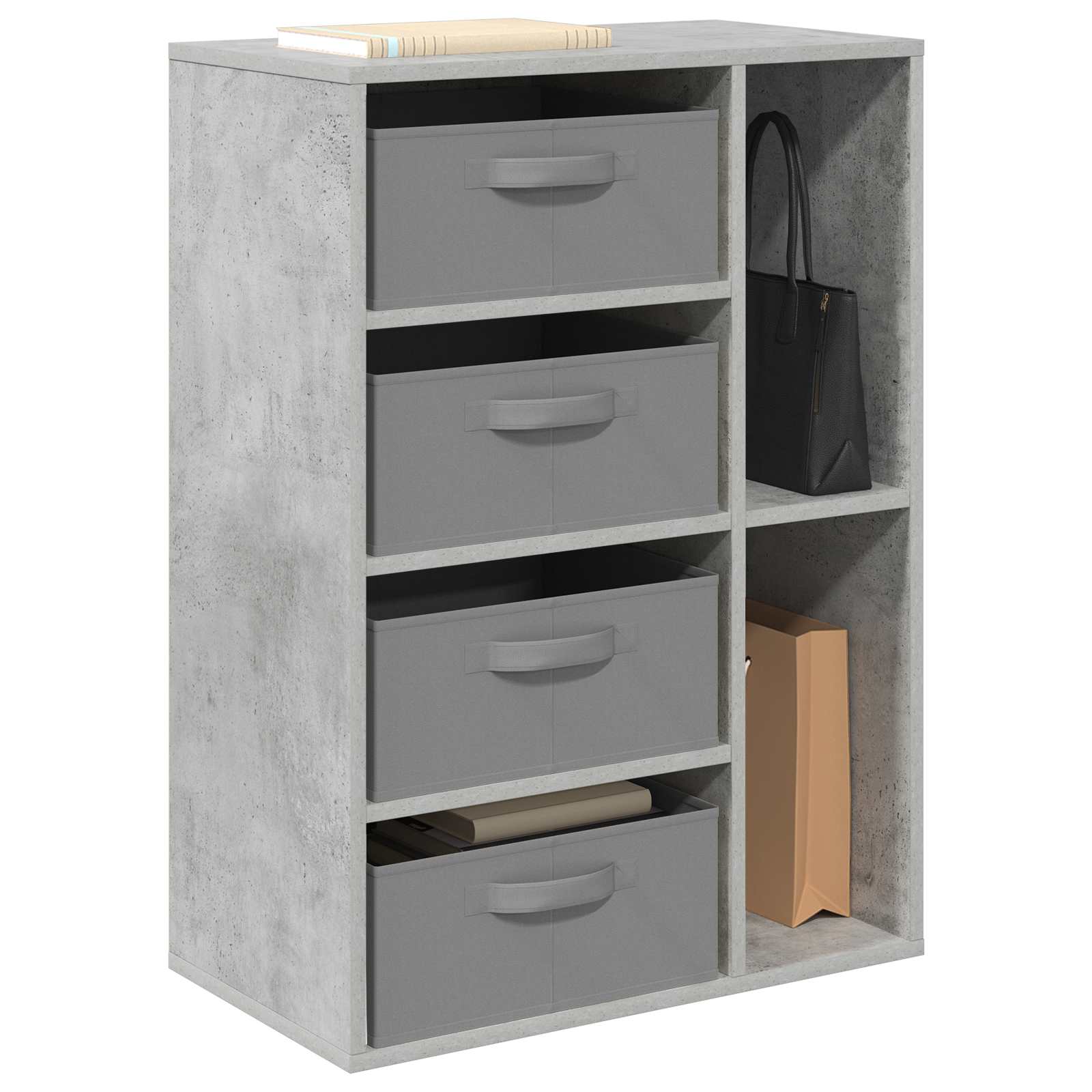 vidaXL Bufet Betonowy szary 60 x 33,5 x 84 cm