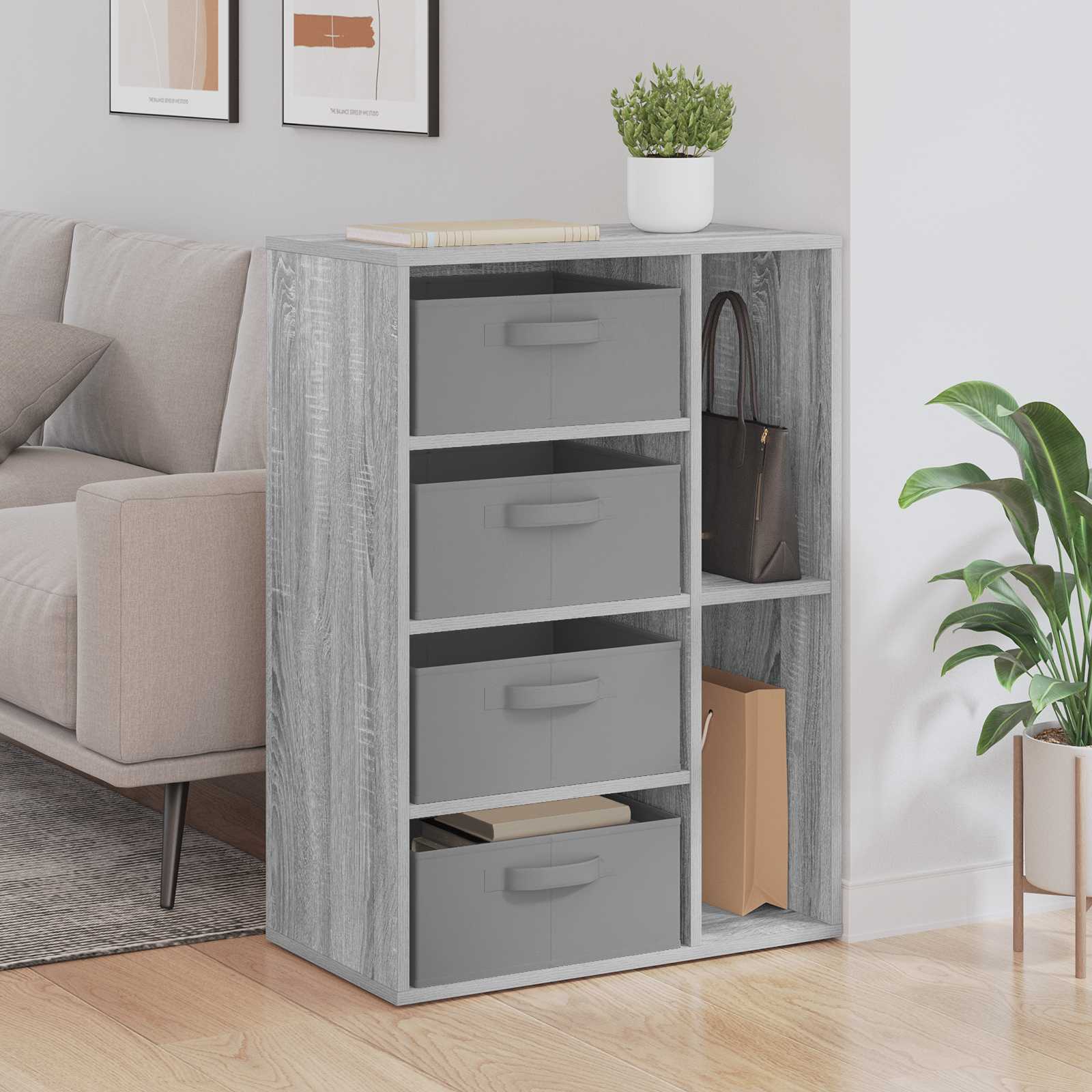 vidaXL Bufet Szary Sonoma 60 x 33,5 x 84 cm