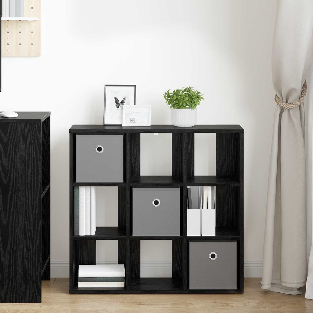 vidaXL Bufet z szufladą Czarny Dąb 73,5 x 24 x 69,5 cm