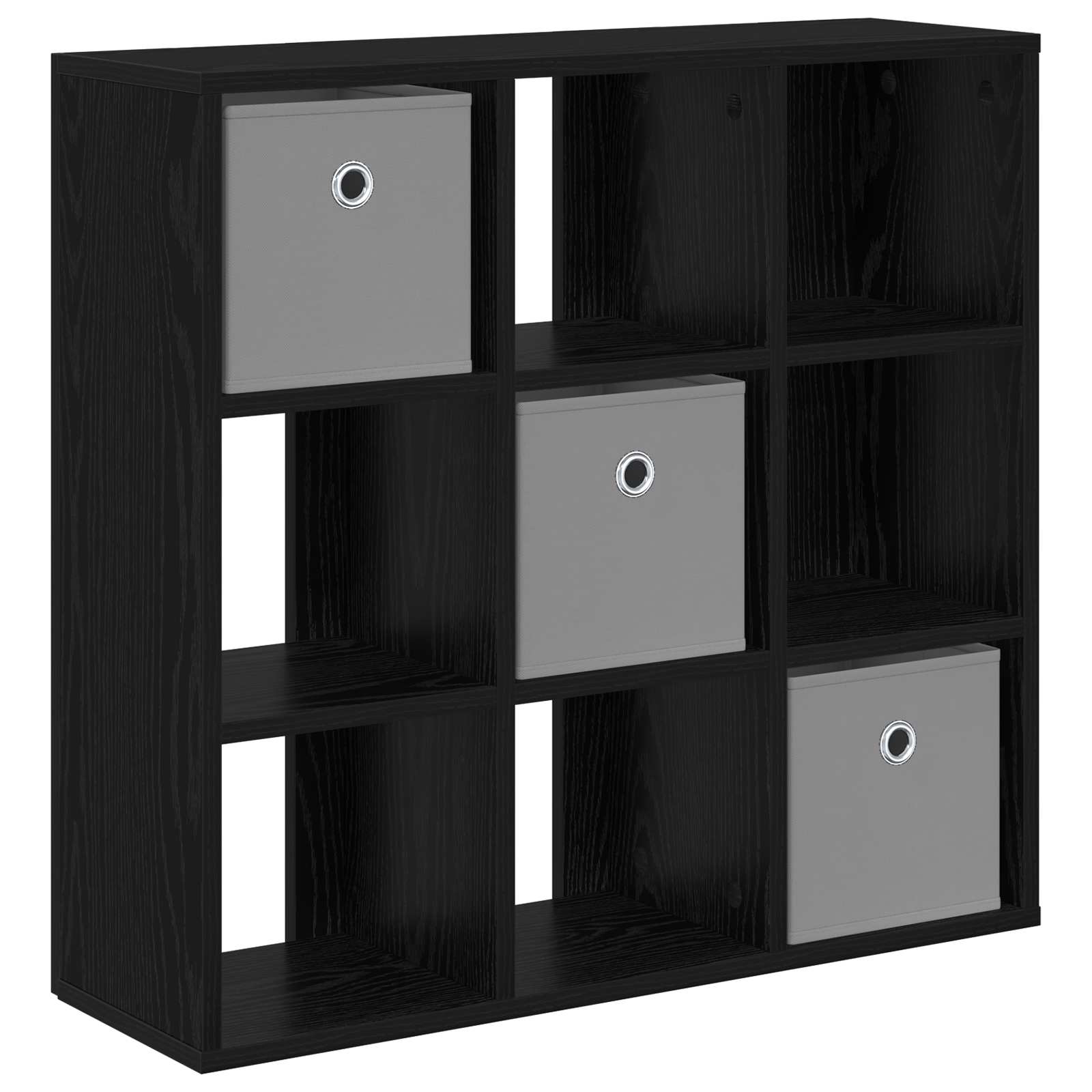 vidaXL Bufet z szufladą Czarny Dąb 73,5 x 24 x 69,5 cm