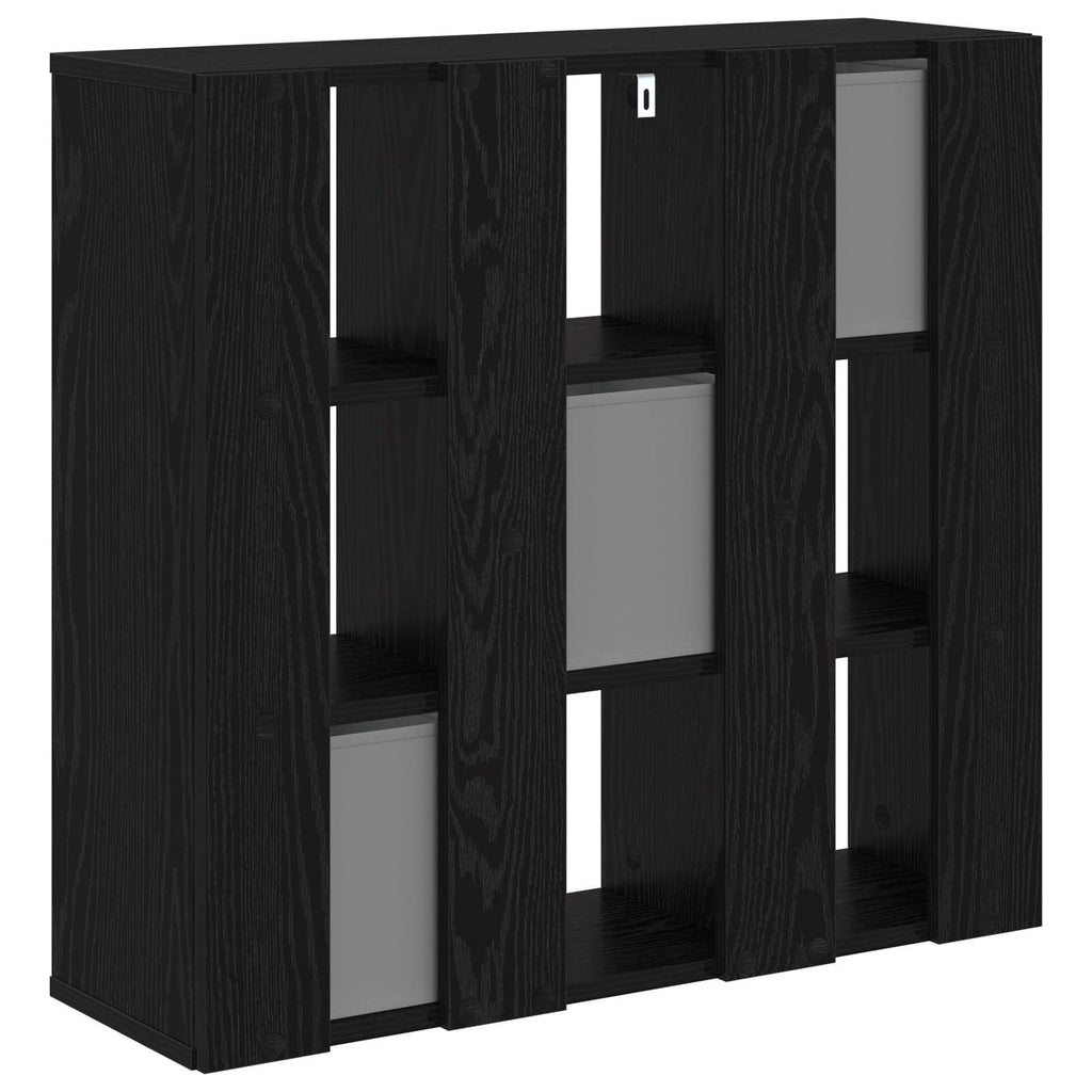 vidaXL Bufet z szufladą Czarny Dąb 73,5 x 24 x 69,5 cm