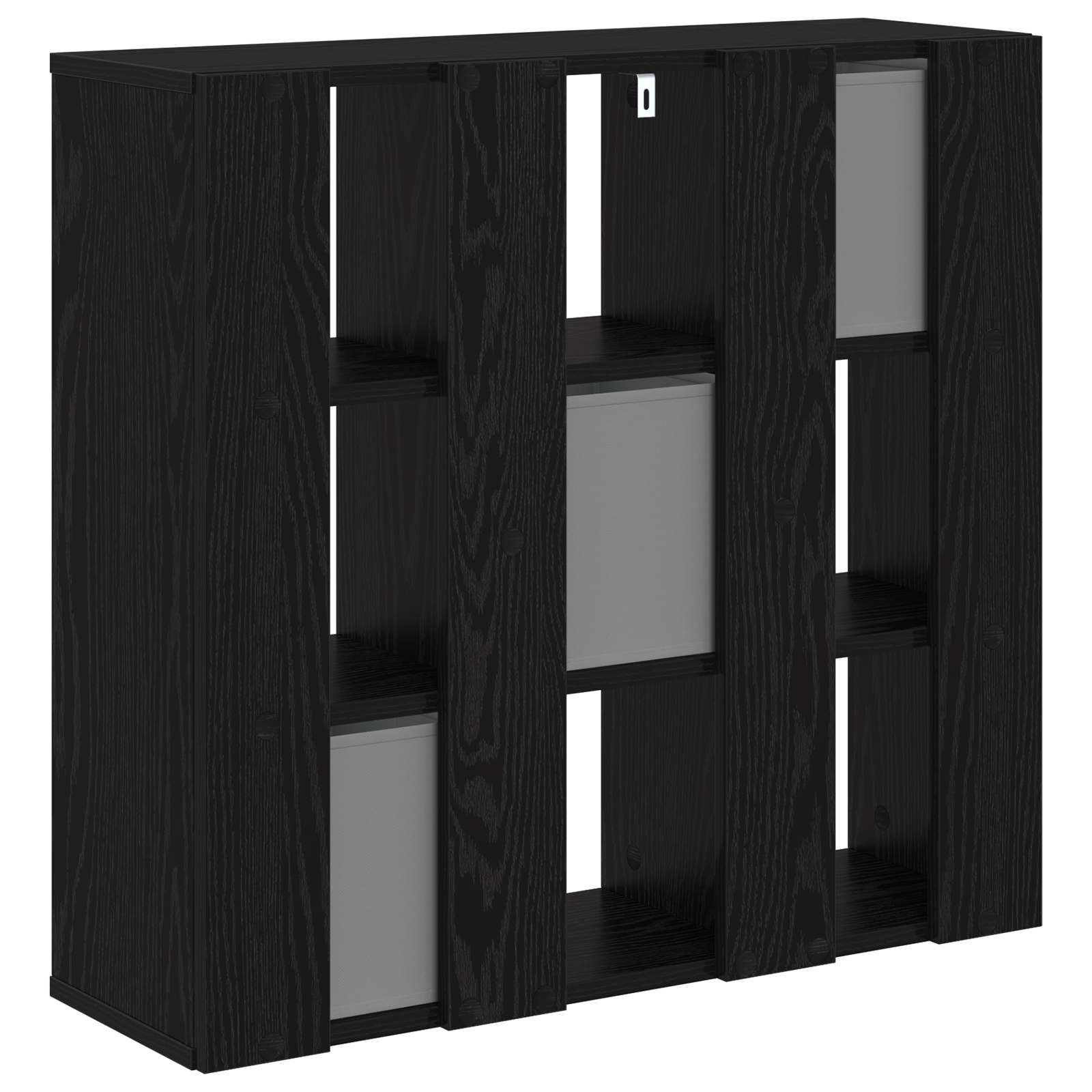 vidaXL Bufet z szufladą Czarny Dąb 73,5 x 24 x 69,5 cm