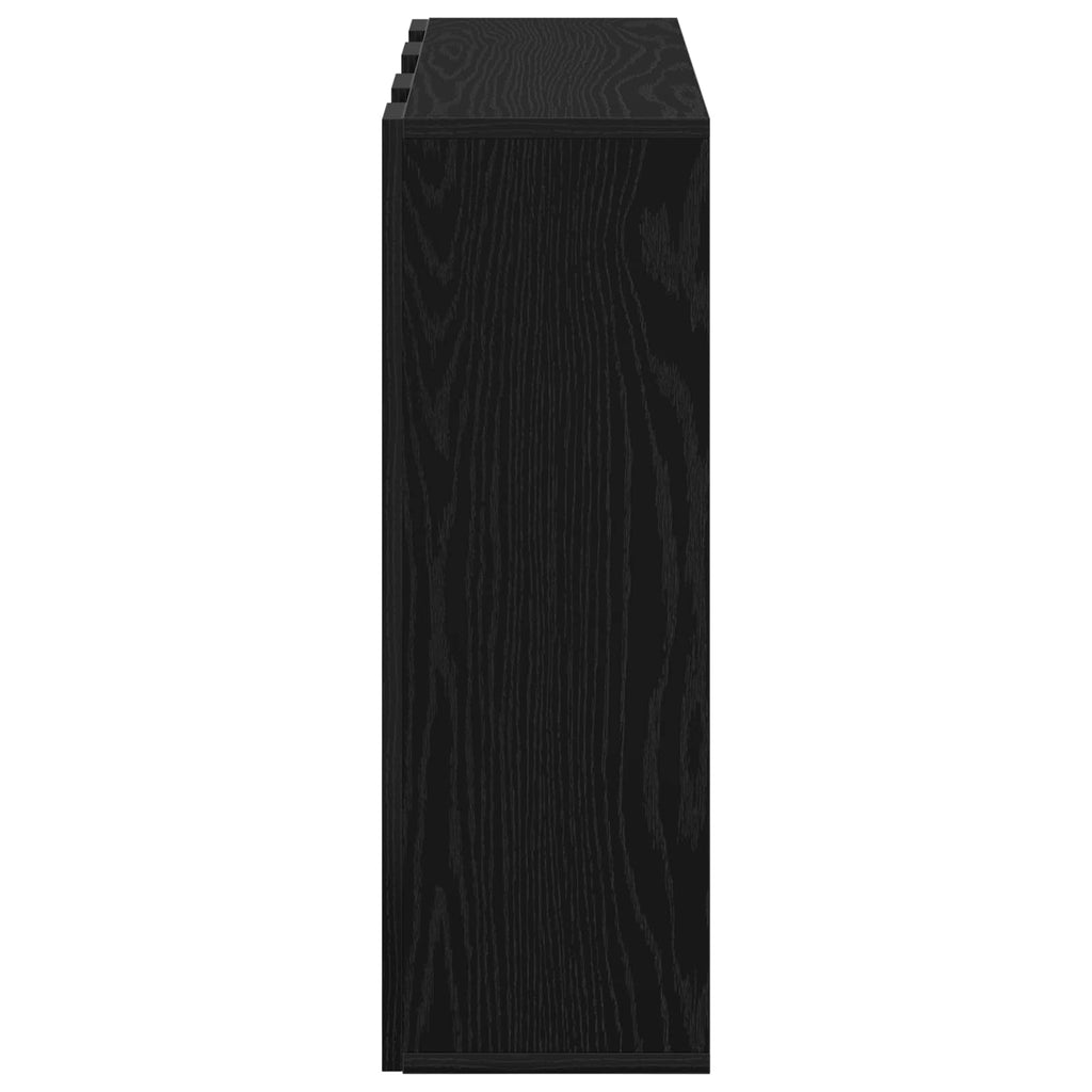 vidaXL Bufet z szufladą Czarny Dąb 73,5 x 24 x 69,5 cm