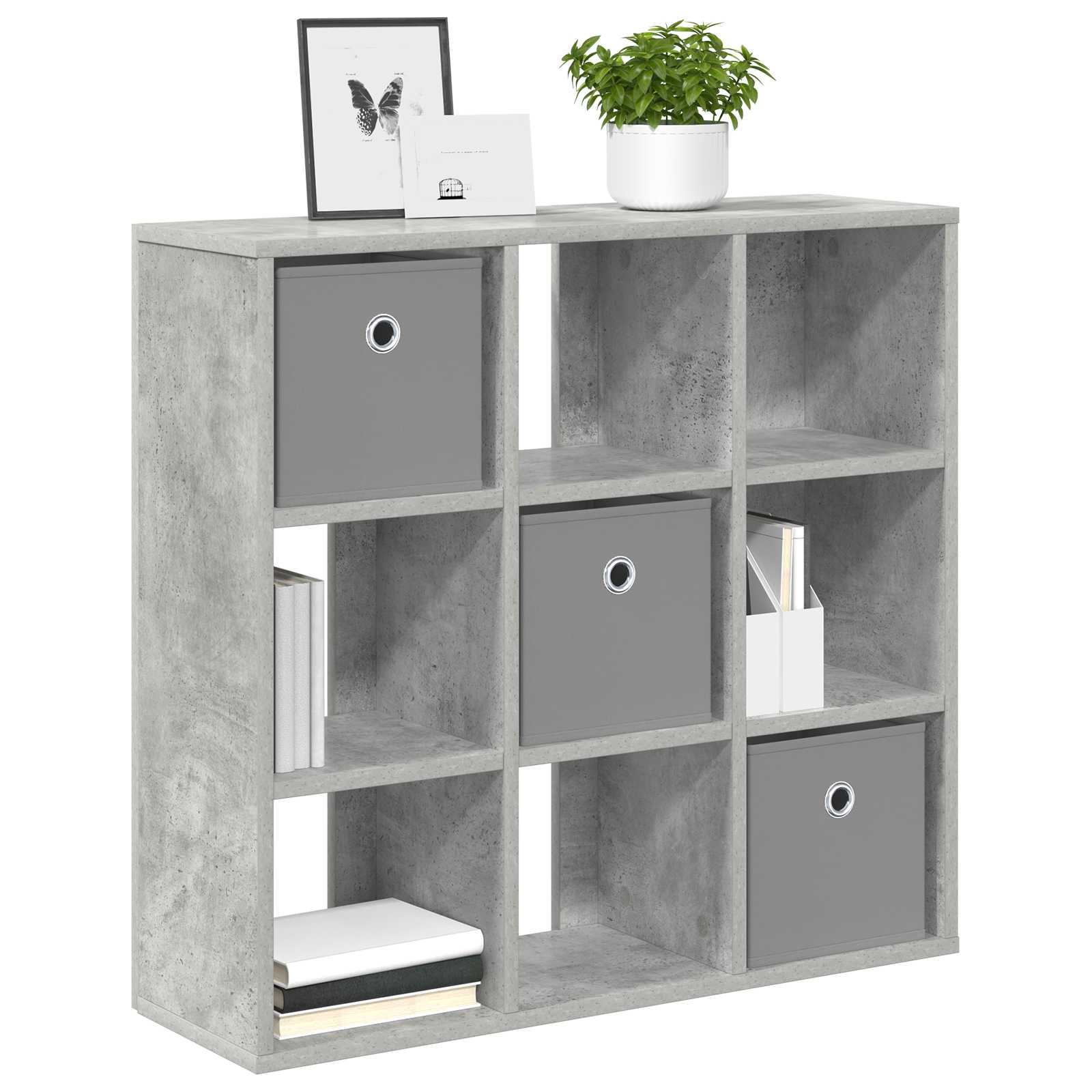 vidaXL Bufet z szufladą Betonowy szary 73,5 x 24 x 69,5 cm