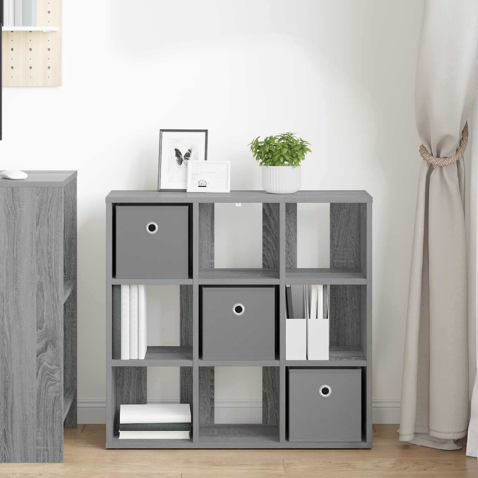 vidaXL Bufet z szufladą Szary Sonoma 73,5 x 24 x 69,5 cm