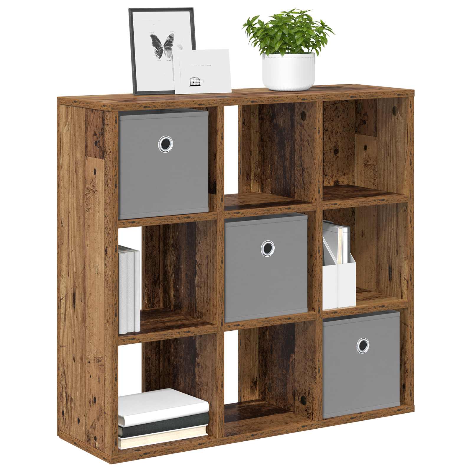 vidaXL Bufet z szufladą Stare drewno 73,5 x 24 x 69,5 cm