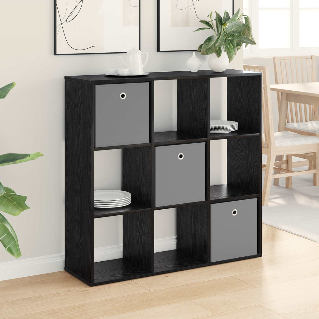 vidaXL Bufet z szufladą Czarny Dąb 102 x 31 x 99,5 cm