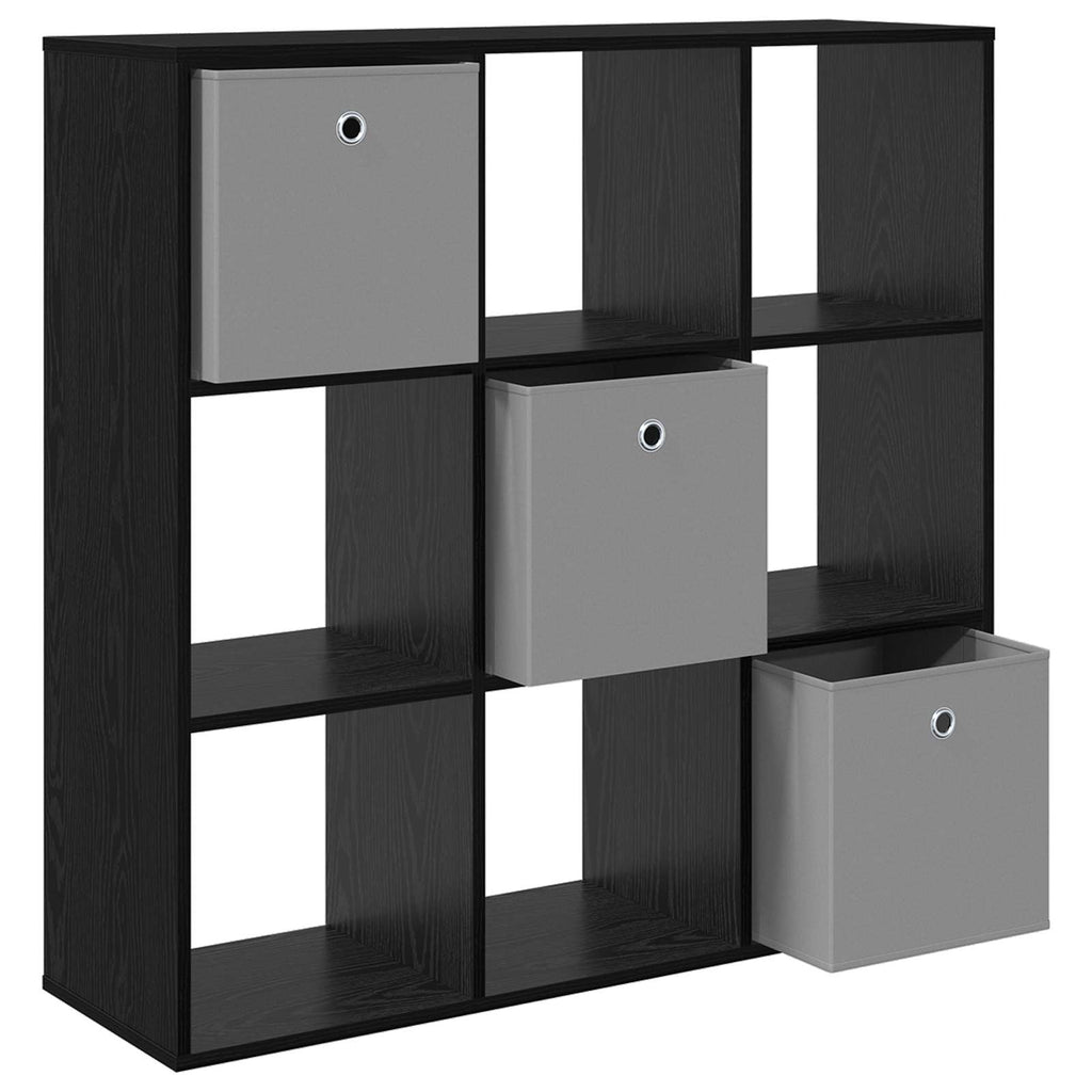 vidaXL Bufet z szufladą Czarny Dąb 102 x 31 x 99,5 cm