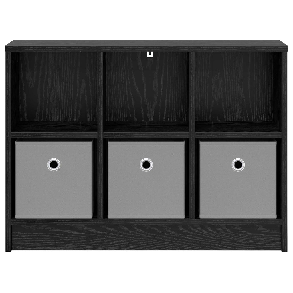 vidaXL Bufet z szufladą Czarny Dąb 73,5 x 22,5 x 53,5 cm