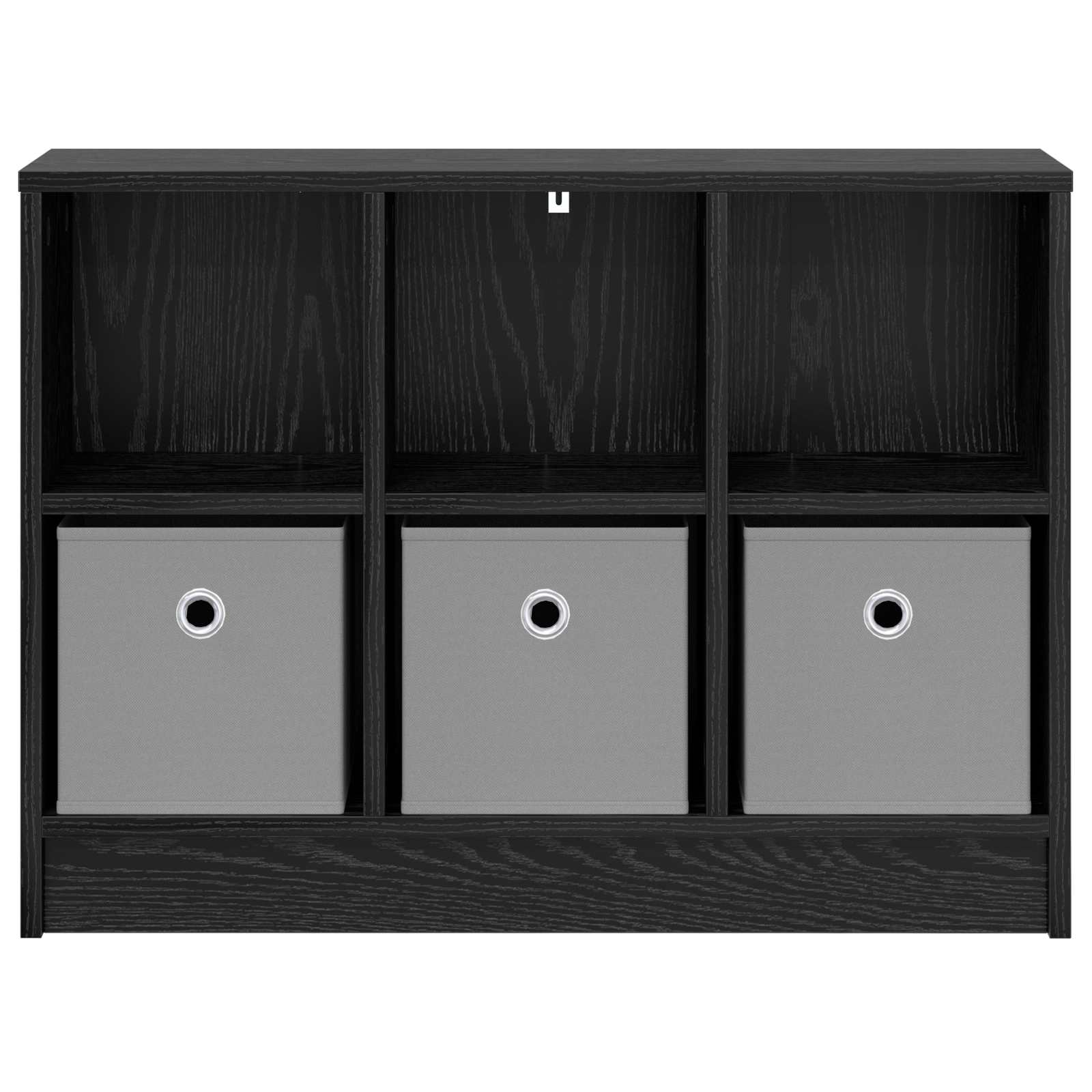 vidaXL Bufet z szufladą Czarny Dąb 73,5 x 22,5 x 53,5 cm