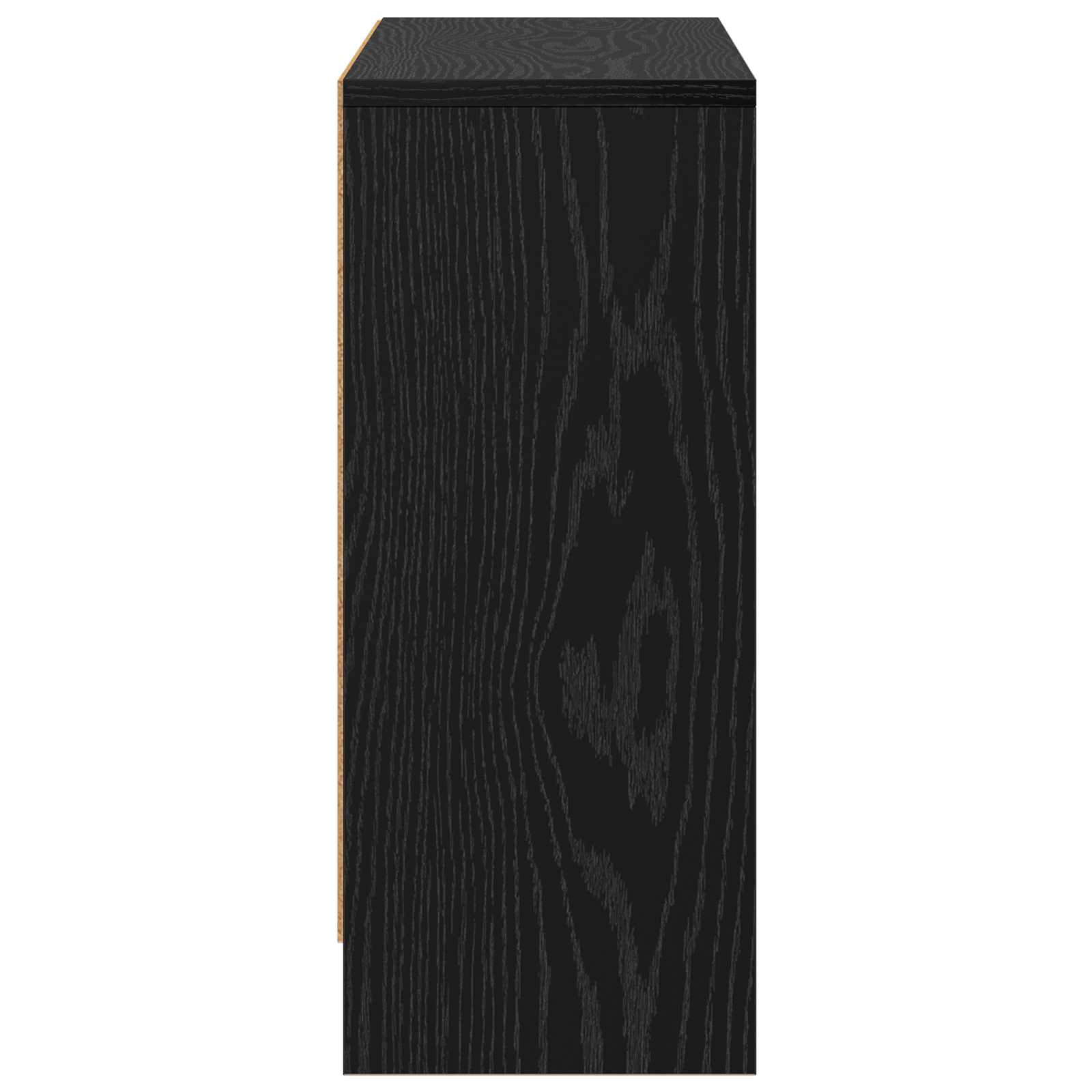 vidaXL Bufet z szufladą Czarny Dąb 73,5 x 22,5 x 53,5 cm