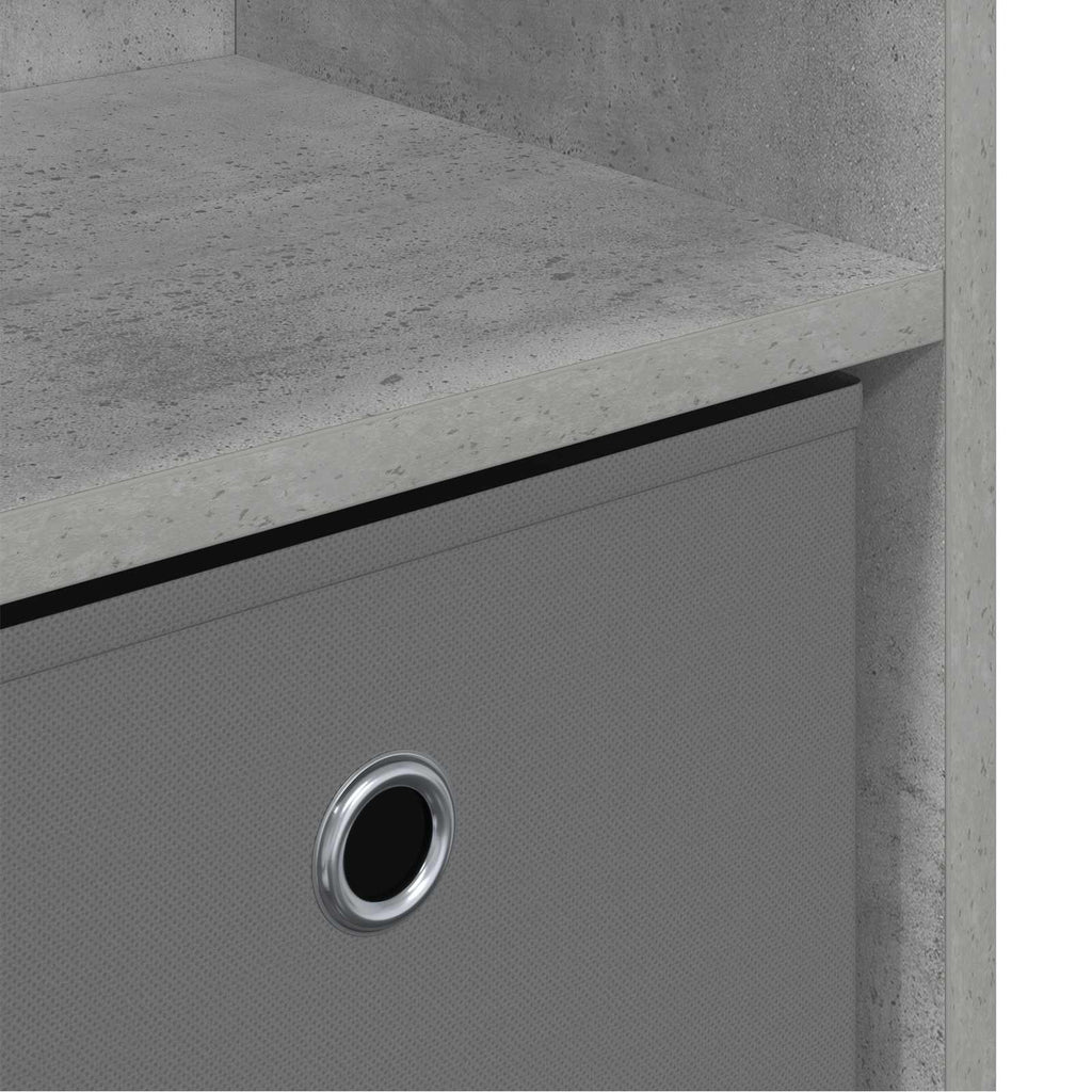vidaXL Bufet z szufladą Betonowy szary 73,5 x 22,5 x 53,5 cm