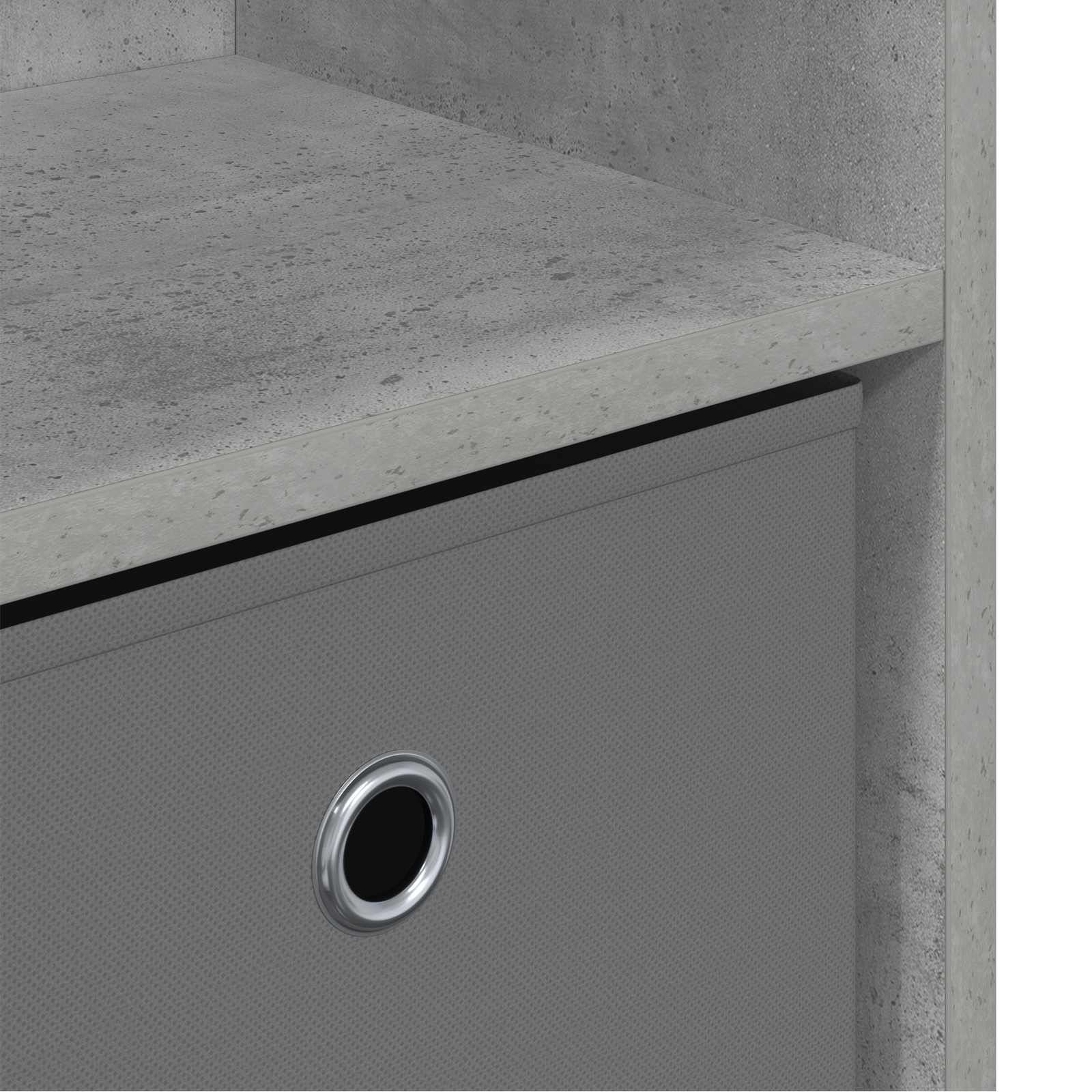 vidaXL Bufet z szufladą Betonowy szary 73,5 x 22,5 x 53,5 cm