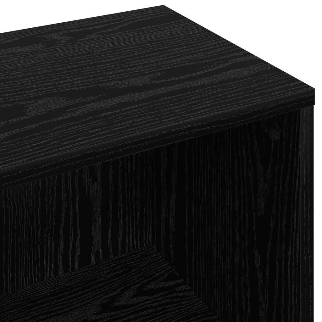 vidaXL Bufet z szufladą Czarny Dąb 88,5 x 27,5 x 63,5 cm