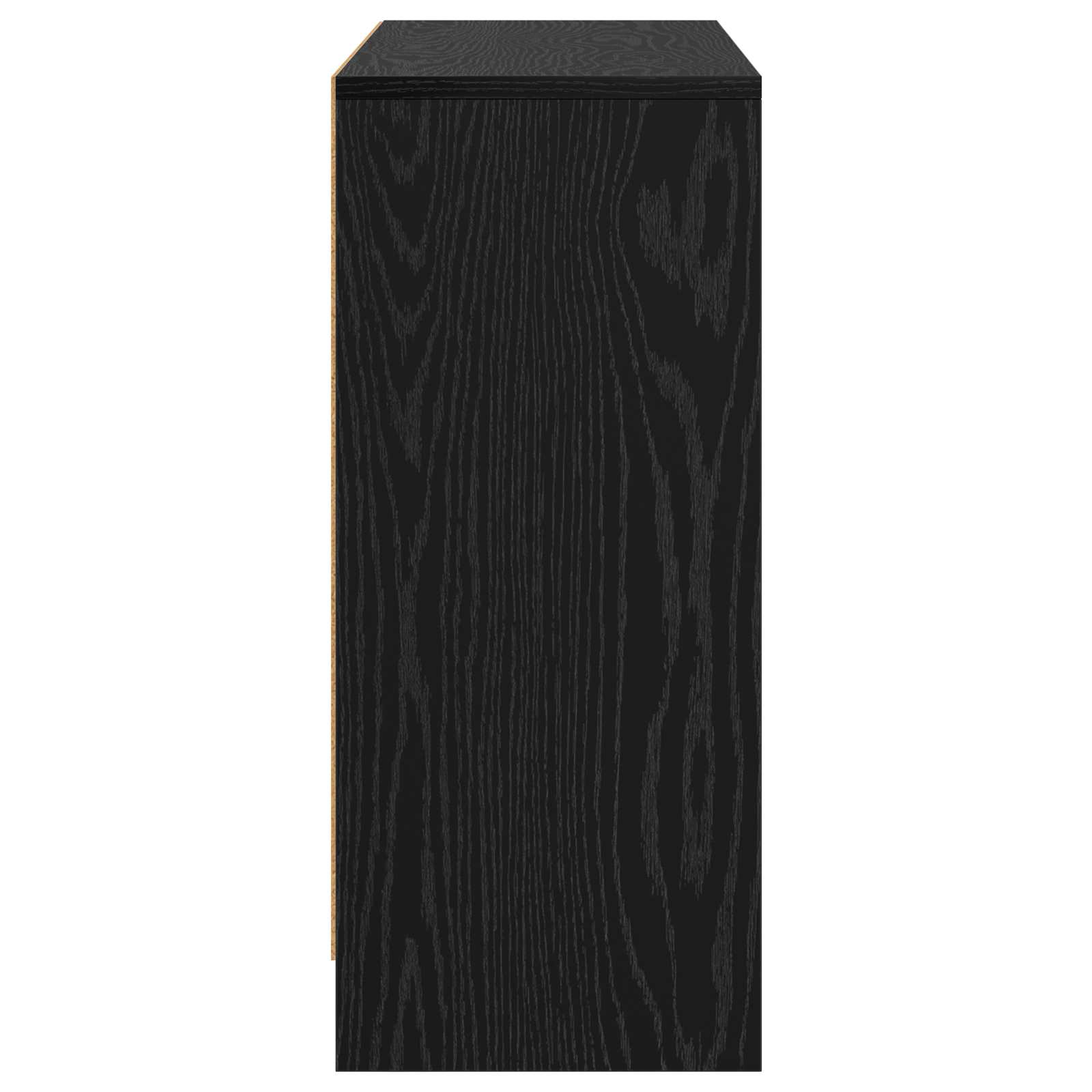 vidaXL Bufet z szufladą Czarny Dąb 88,5 x 27,5 x 63,5 cm