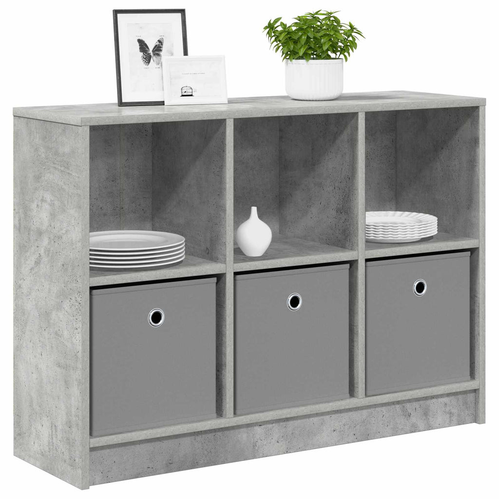 vidaXL Bufet z szufladą Betonowy szary 88,5 x 27,5 x 63,5 cm