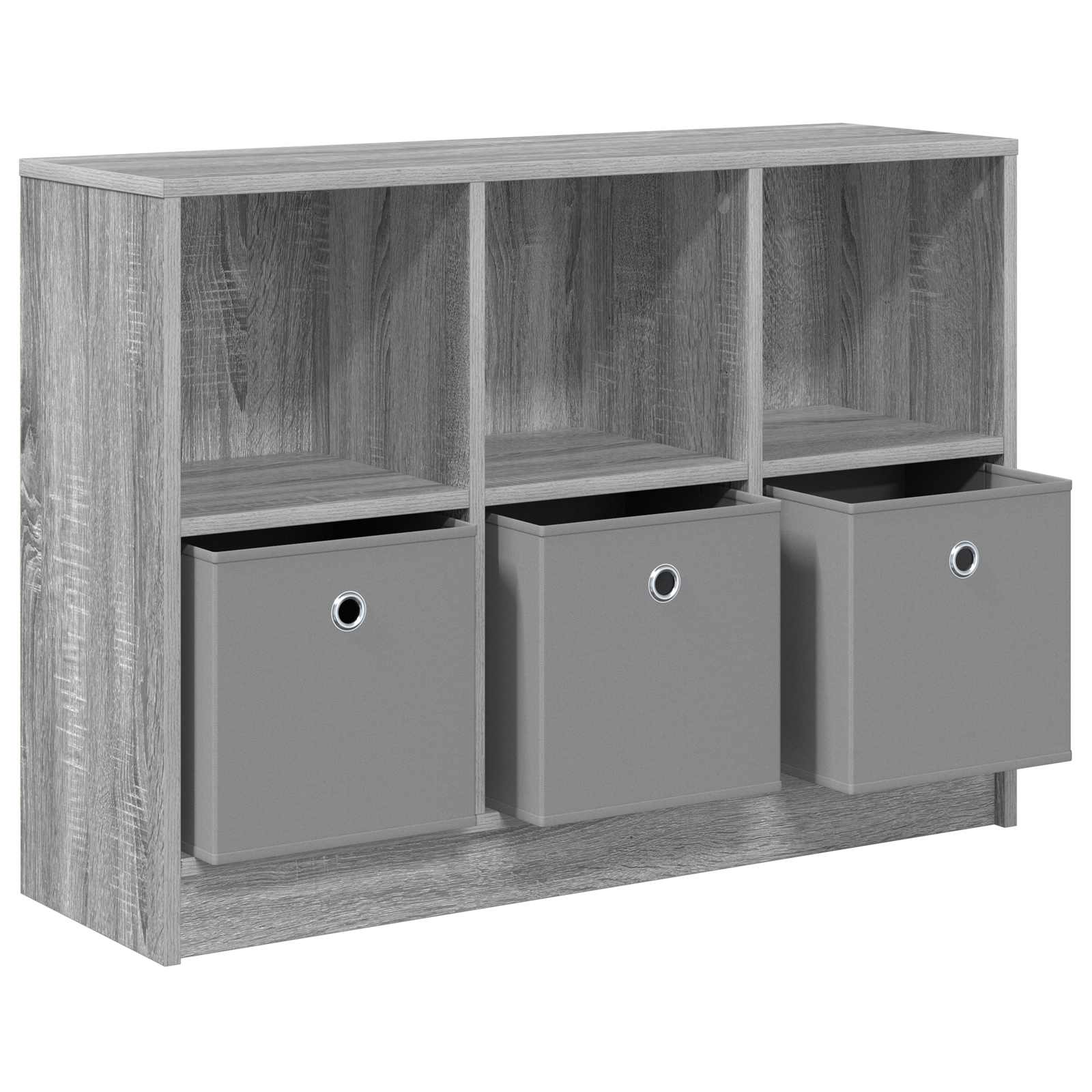 vidaXL Bufet z szufladą Szary Sonoma 88,5 x 27,5 x 63,5 cm