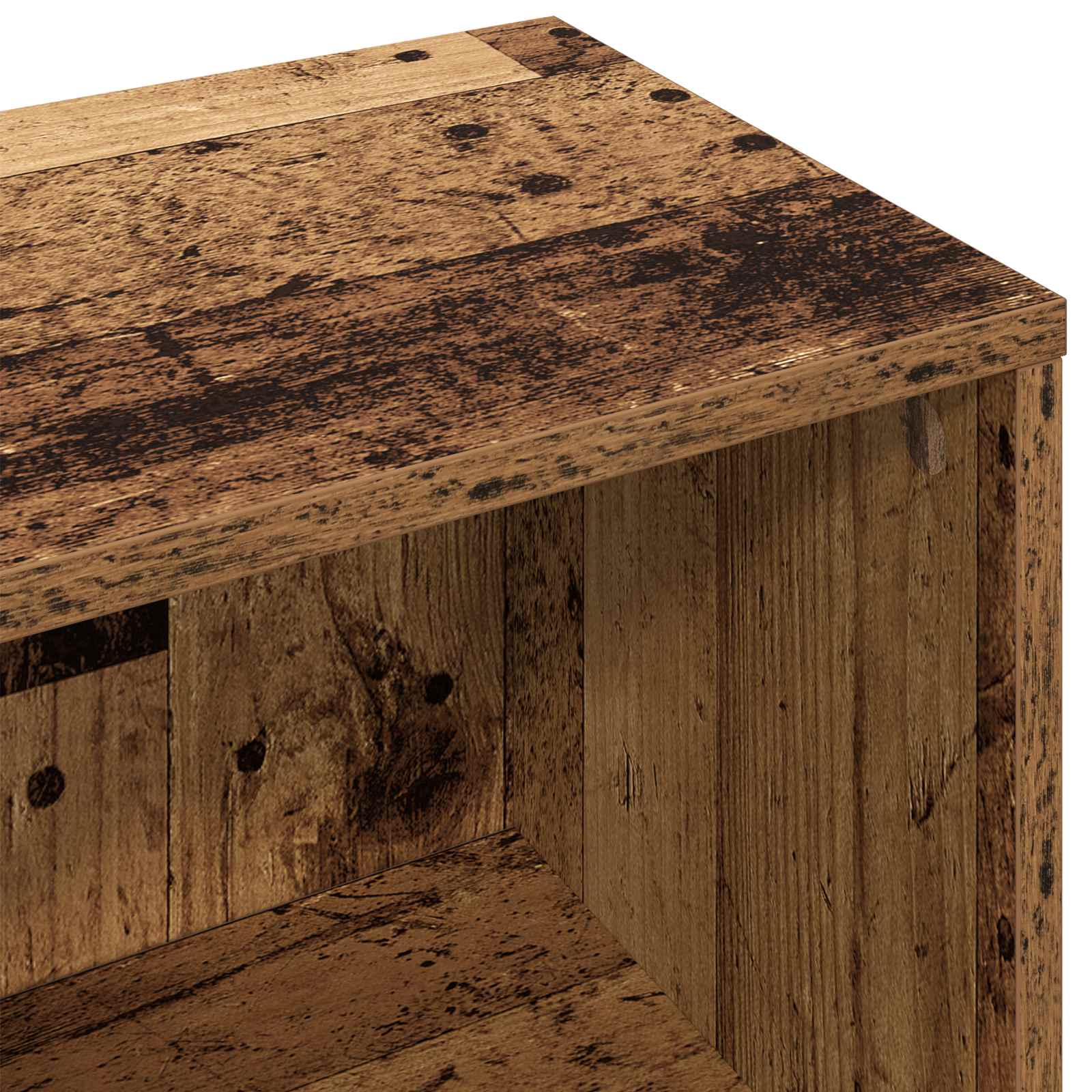vidaXL Bufet z szufladą Stare drewno 88,5 x 27,5 x 63,5 cm