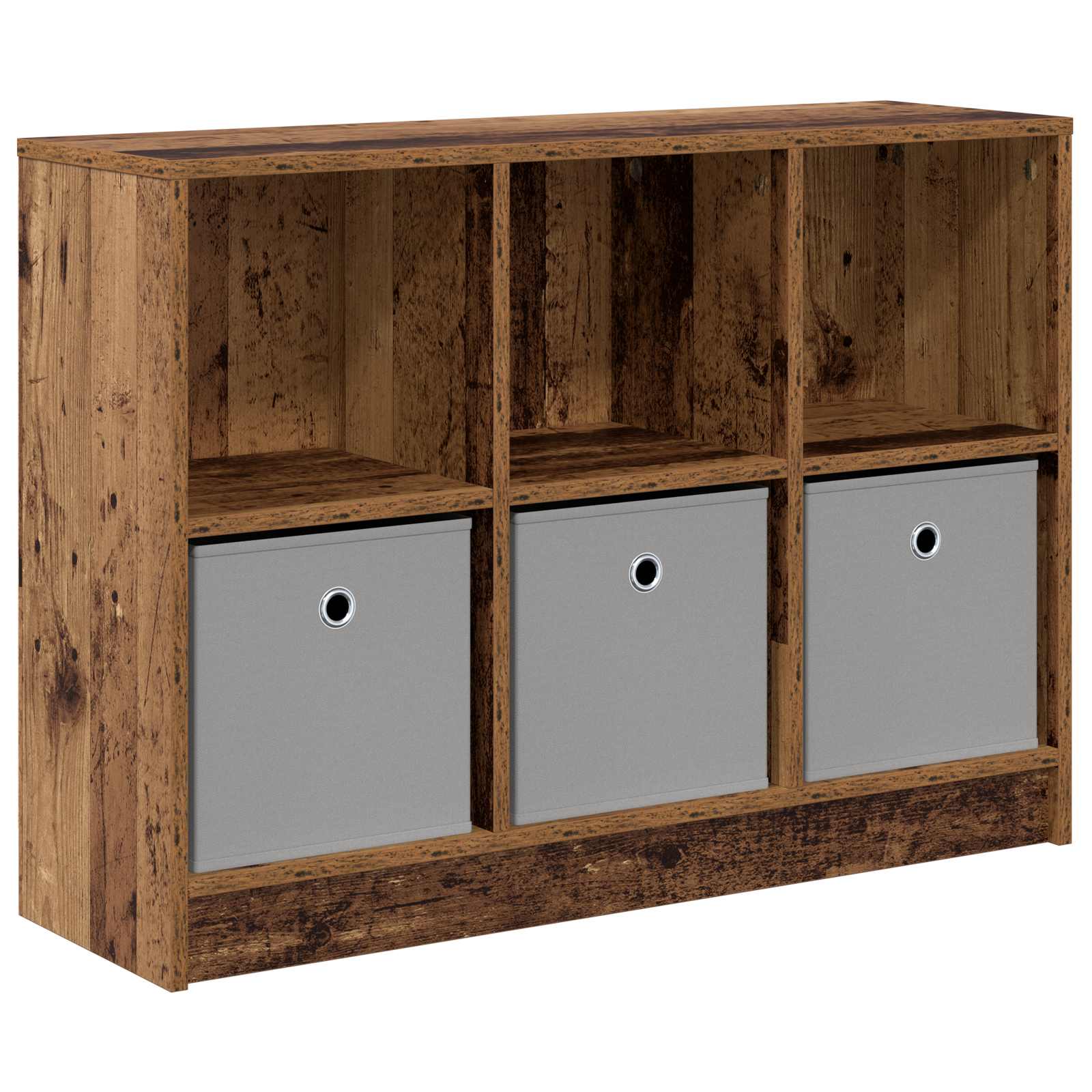vidaXL Bufet z szufladą Stare drewno 88,5 x 27,5 x 63,5 cm
